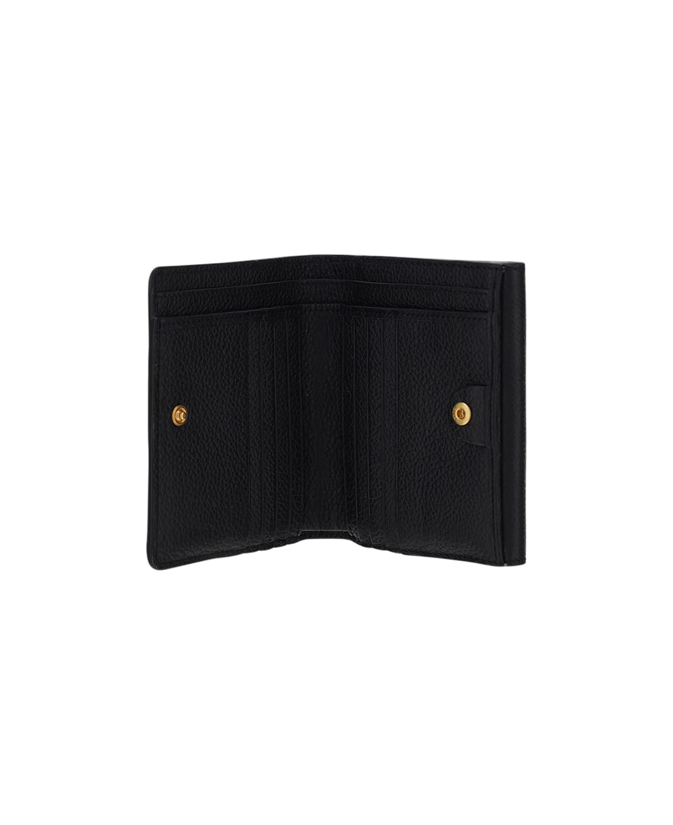 Chloé Leather Gear Wallet - Black