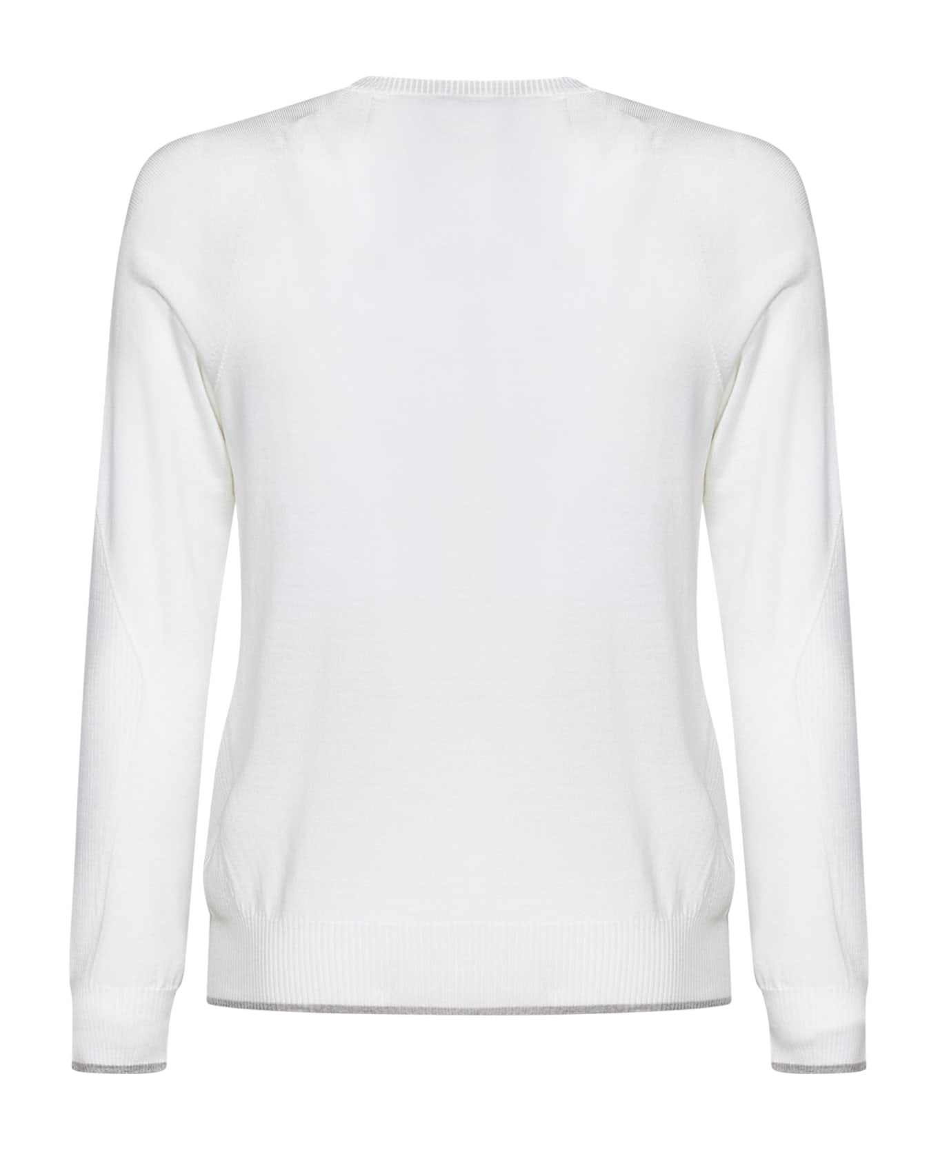 Sease Whole Round Summer Sweater - White ニットウェア