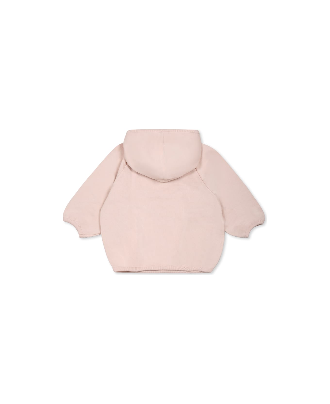 Gucci Pink Sweatshirt For Girl With Web Detail - Pink