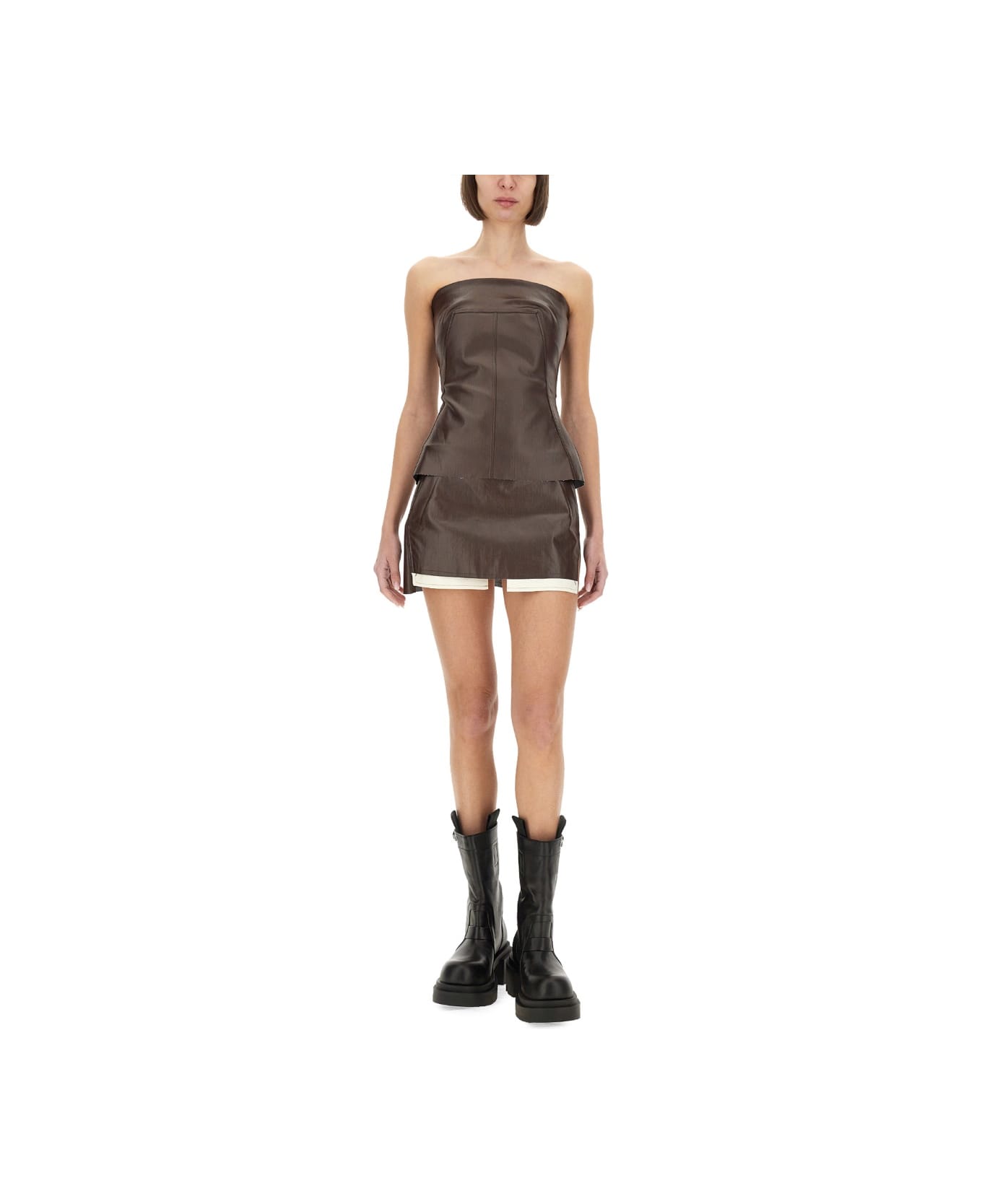 Rick Owens Top Bustier - BROWN