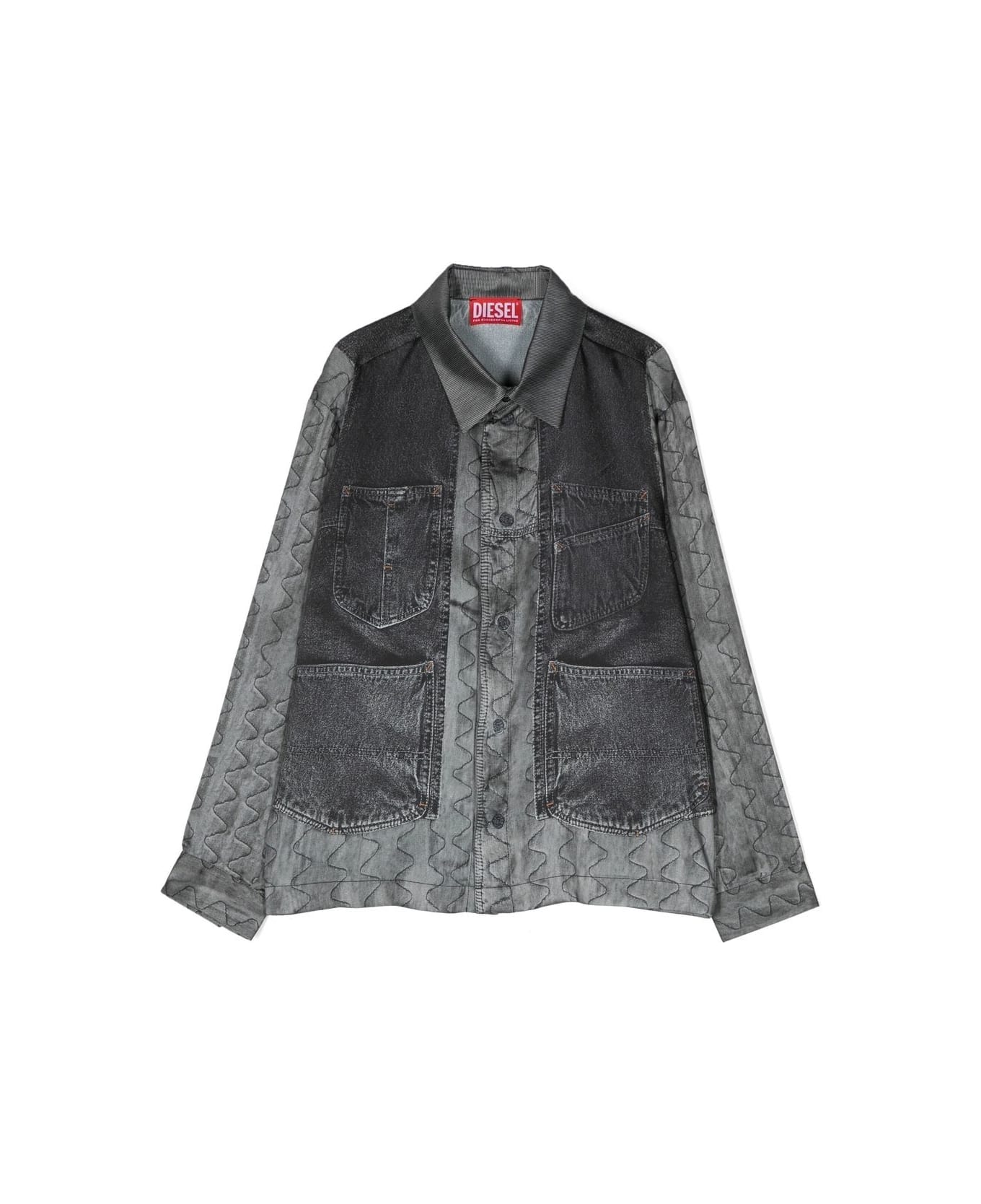 Diesel Shirt With Print - Gray