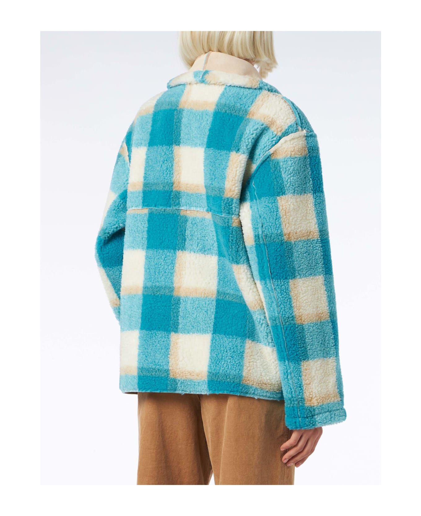 MC2 Saint Barth Woman Reversible Shearling Jacket - WHITE
