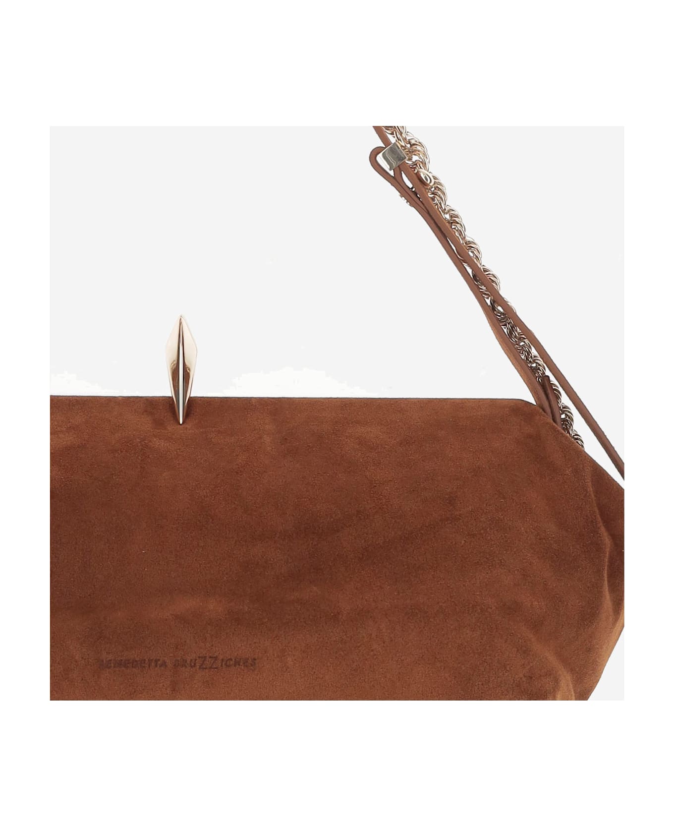 Benedetta Bruzziches Sophia Suede Leather Bag - Brown