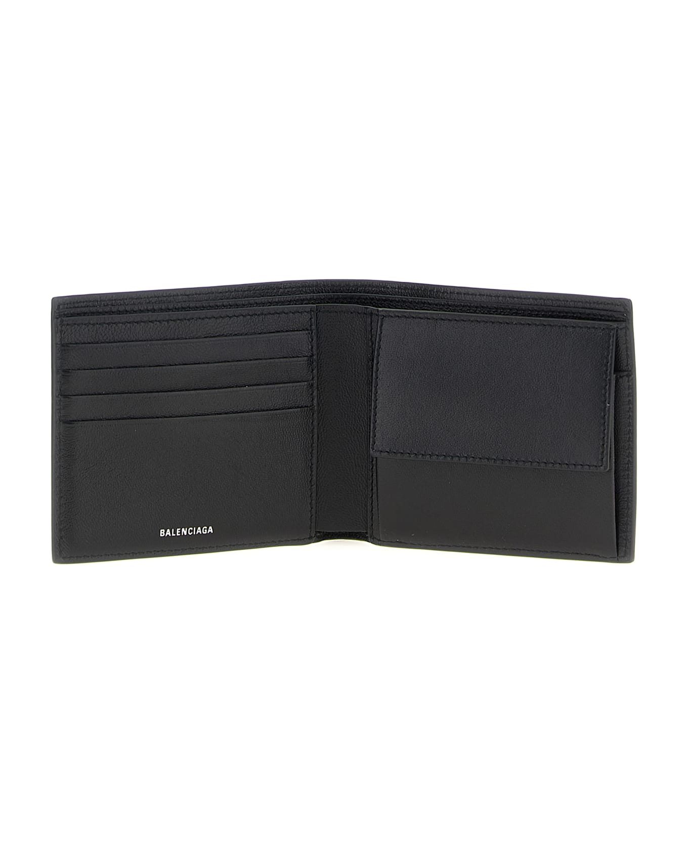 Balenciaga 'quadrato Credit' Wallet - Black