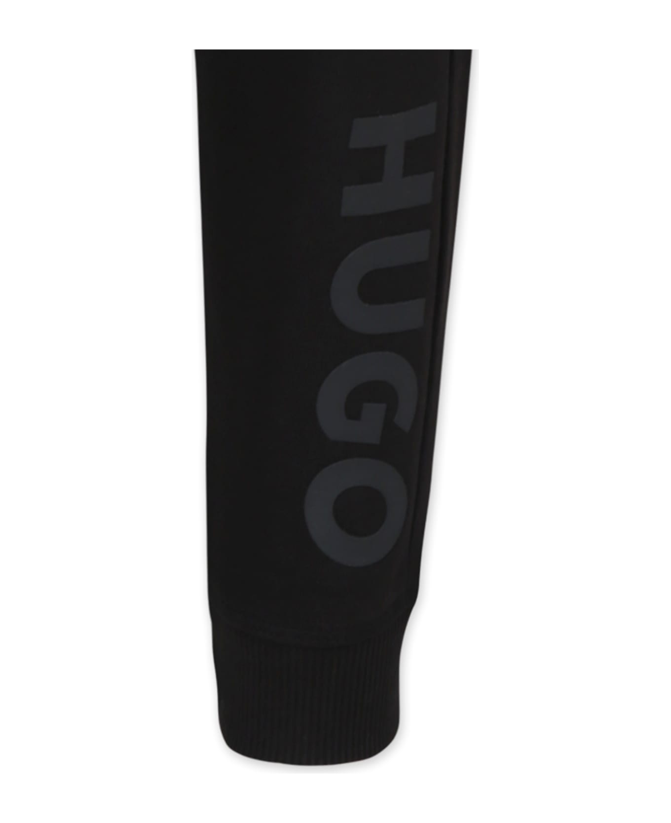 Hugo Boss Black Trousers For Boy With Logo - Black