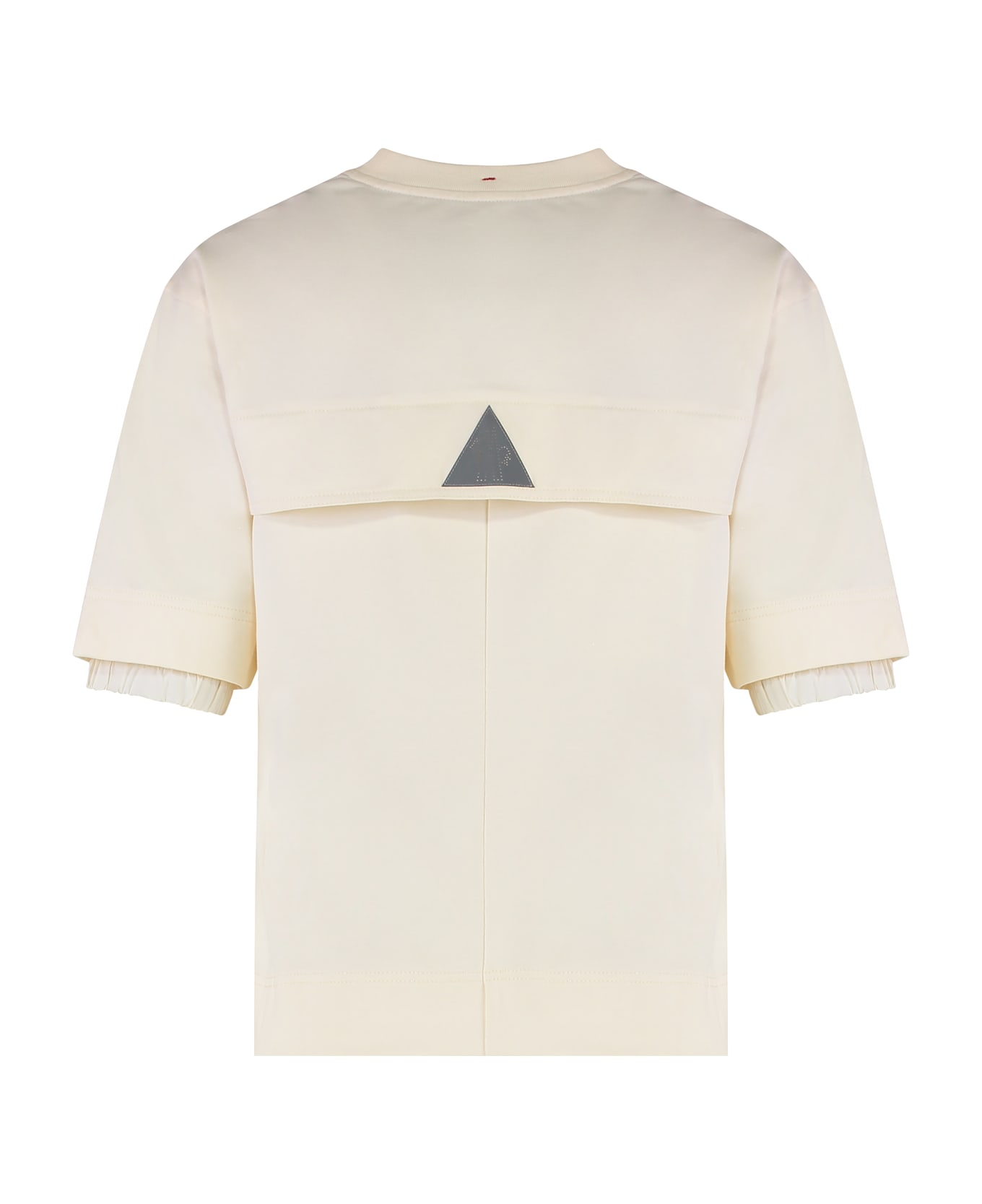 Moncler Grenoble Stretch Cotton T-shirt - panna Tシャツ