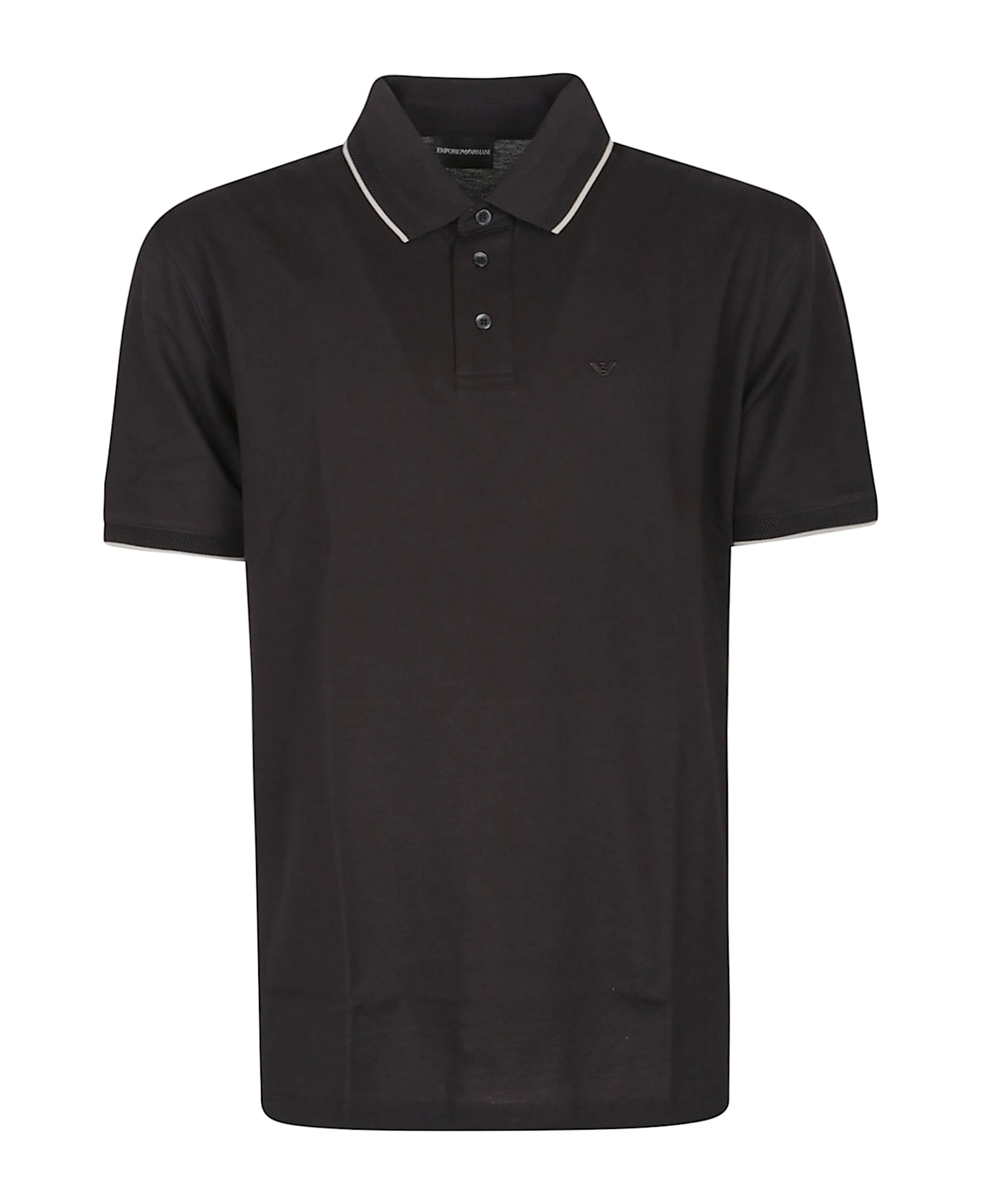 Emporio Armani Short Sleeve Polo Shirt - Nero