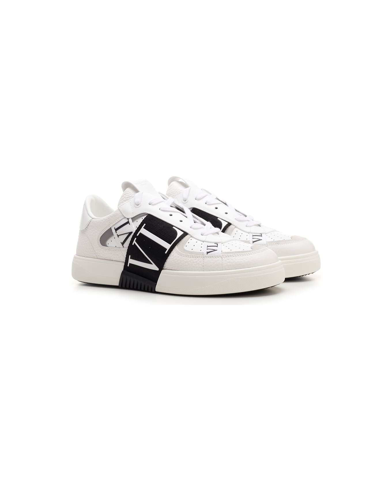 Valentino Garavani White 'vl7n' Sneaker - WHITE, black スニーカー