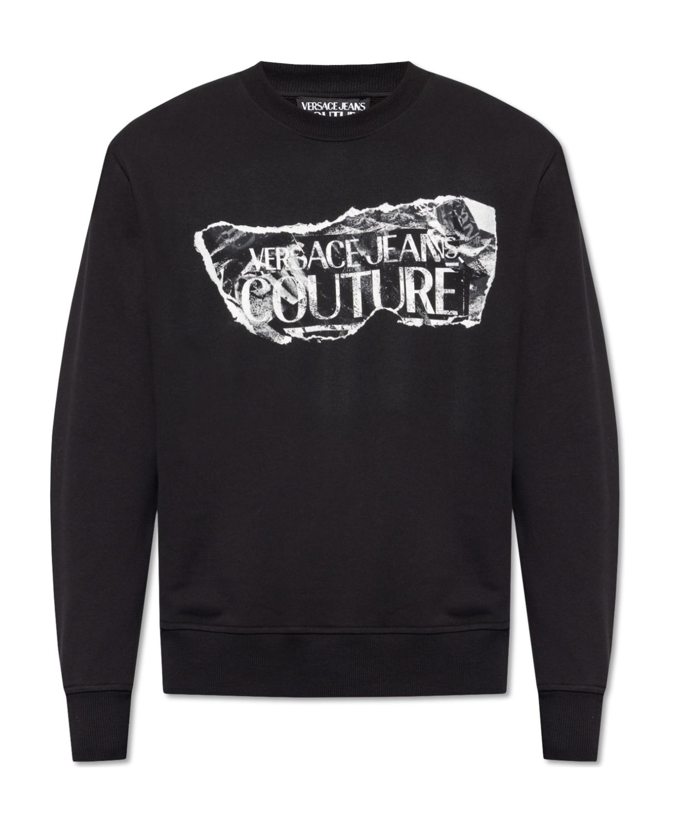 Versace Jeans Couture Sweatshirt With Logo - Black