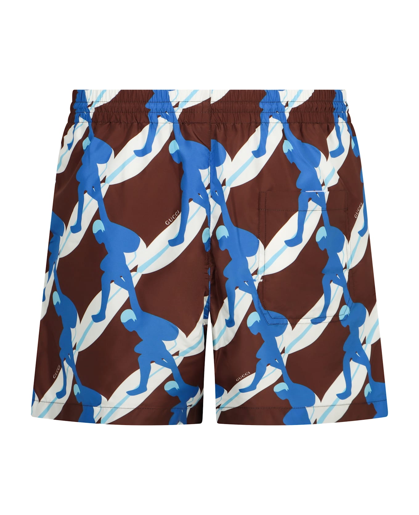 Gucci Printed Swim Shorts - brown