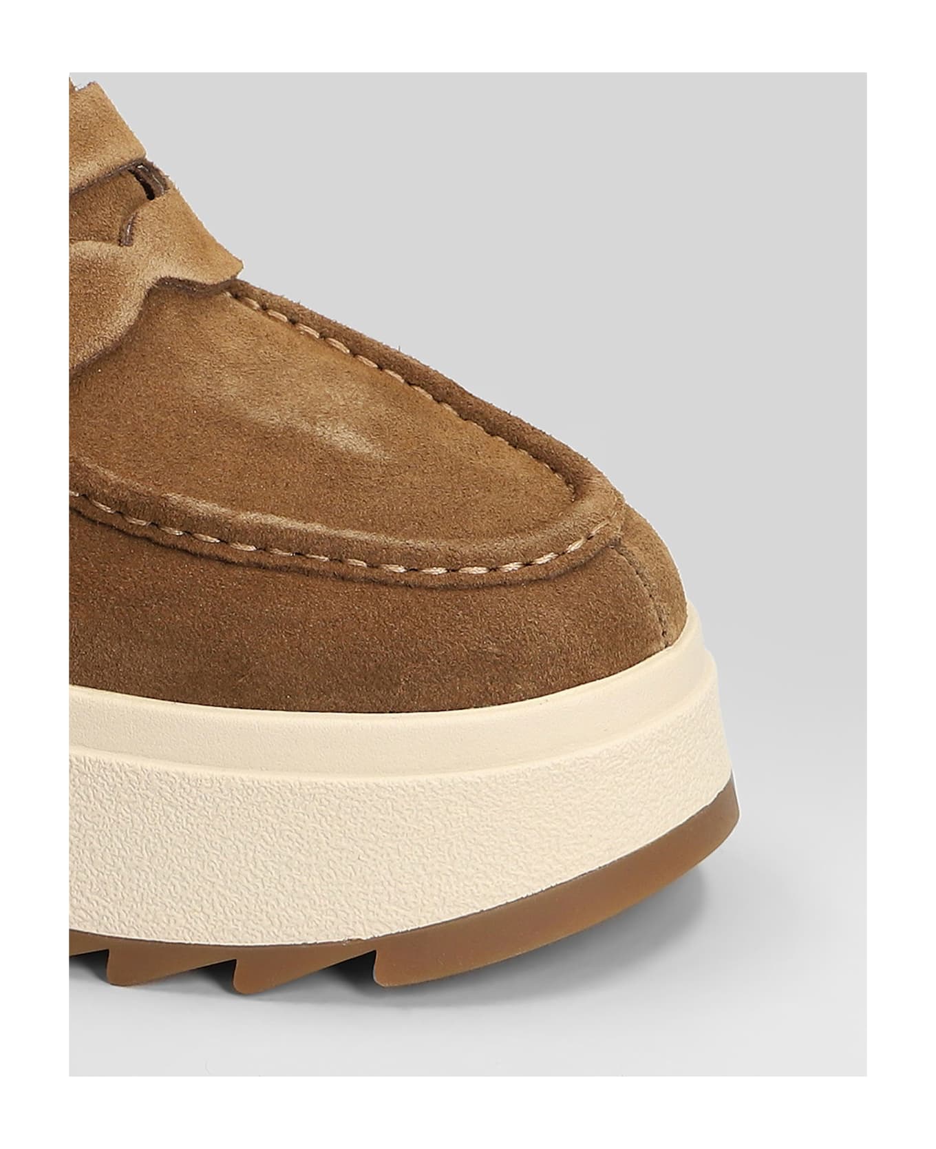 Ash Magic Low Heels Ankle Boots In Leather Color Suede - leather color