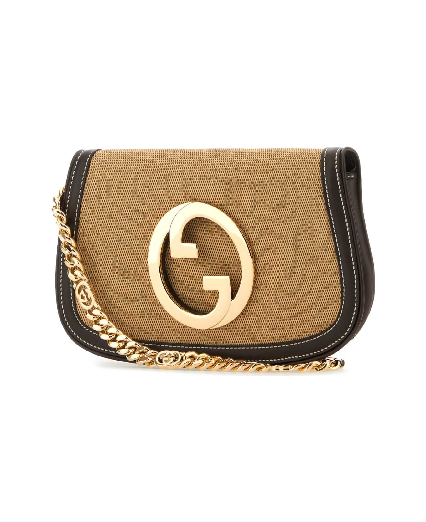 Gucci Beige Canvas Gucci Blondie Shoulder Bag - Beige