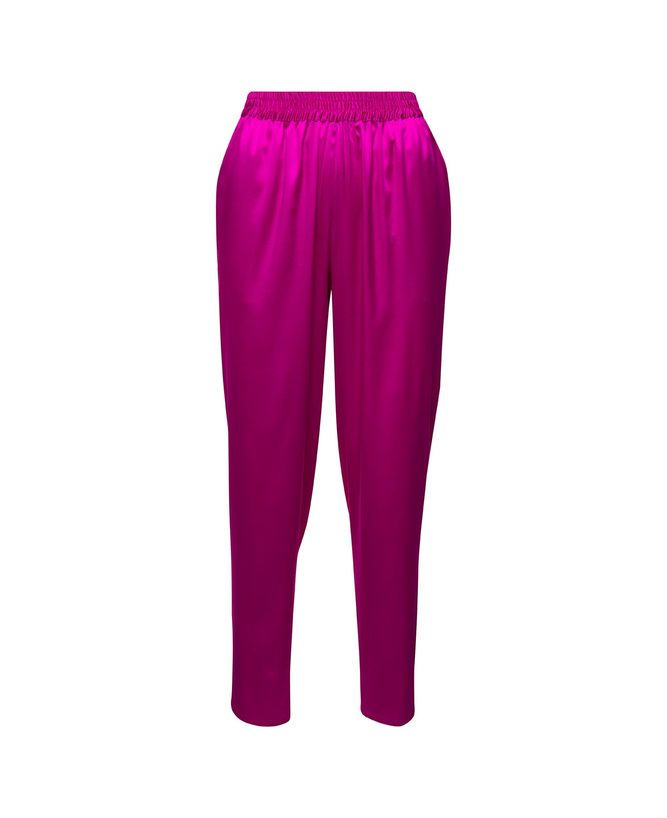 Gianluca Capannolo Fucsia Pants Satin Effect In Silk Woman | italist ...