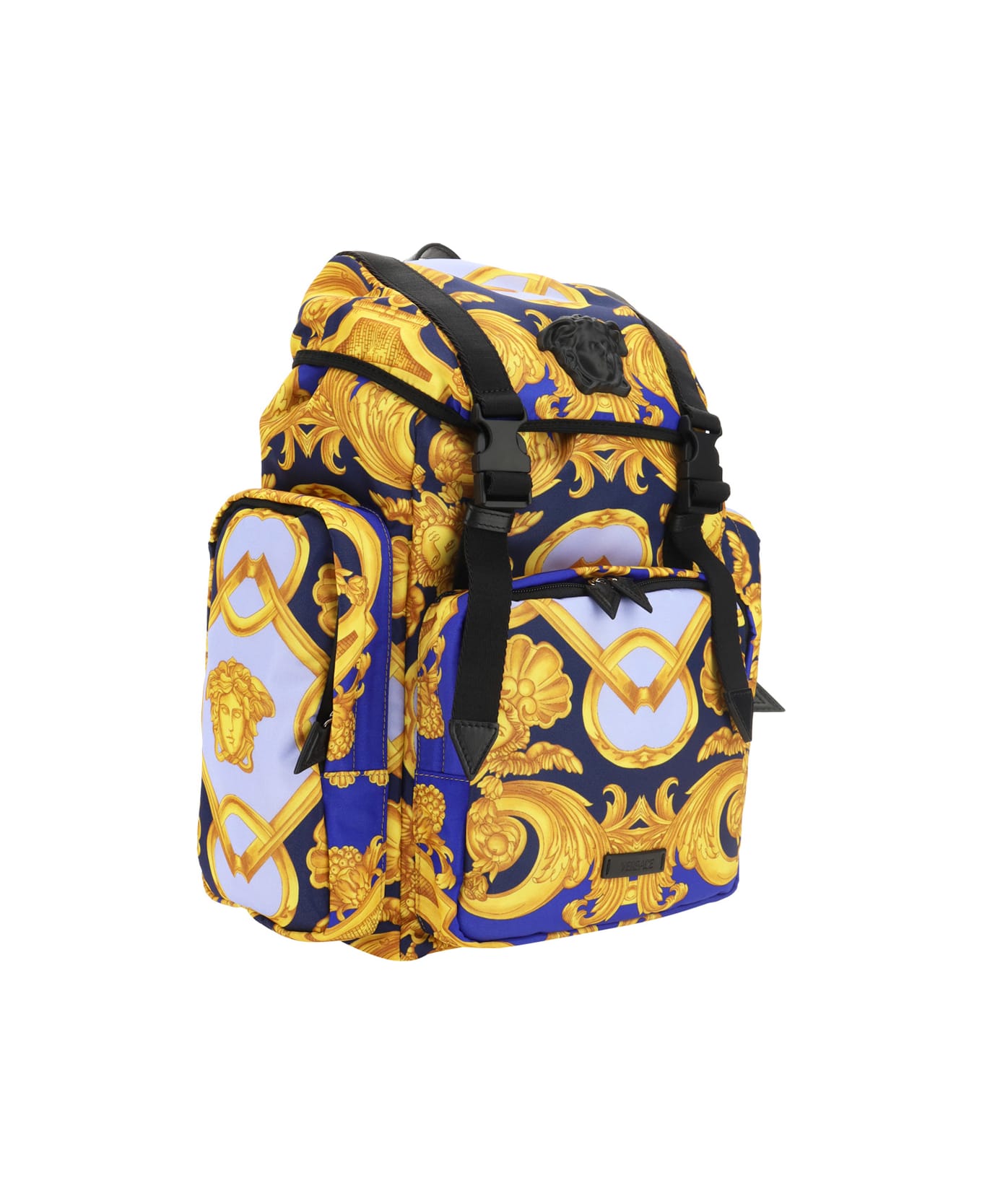 Versace Backpack - Navy+cobalt+gold+nero-palladio