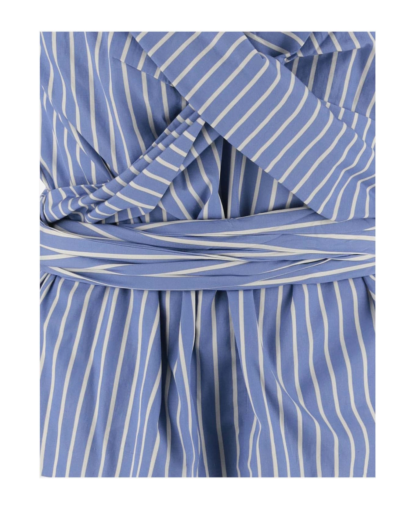 Dries Van Noten Striped Cotton Top - Blue