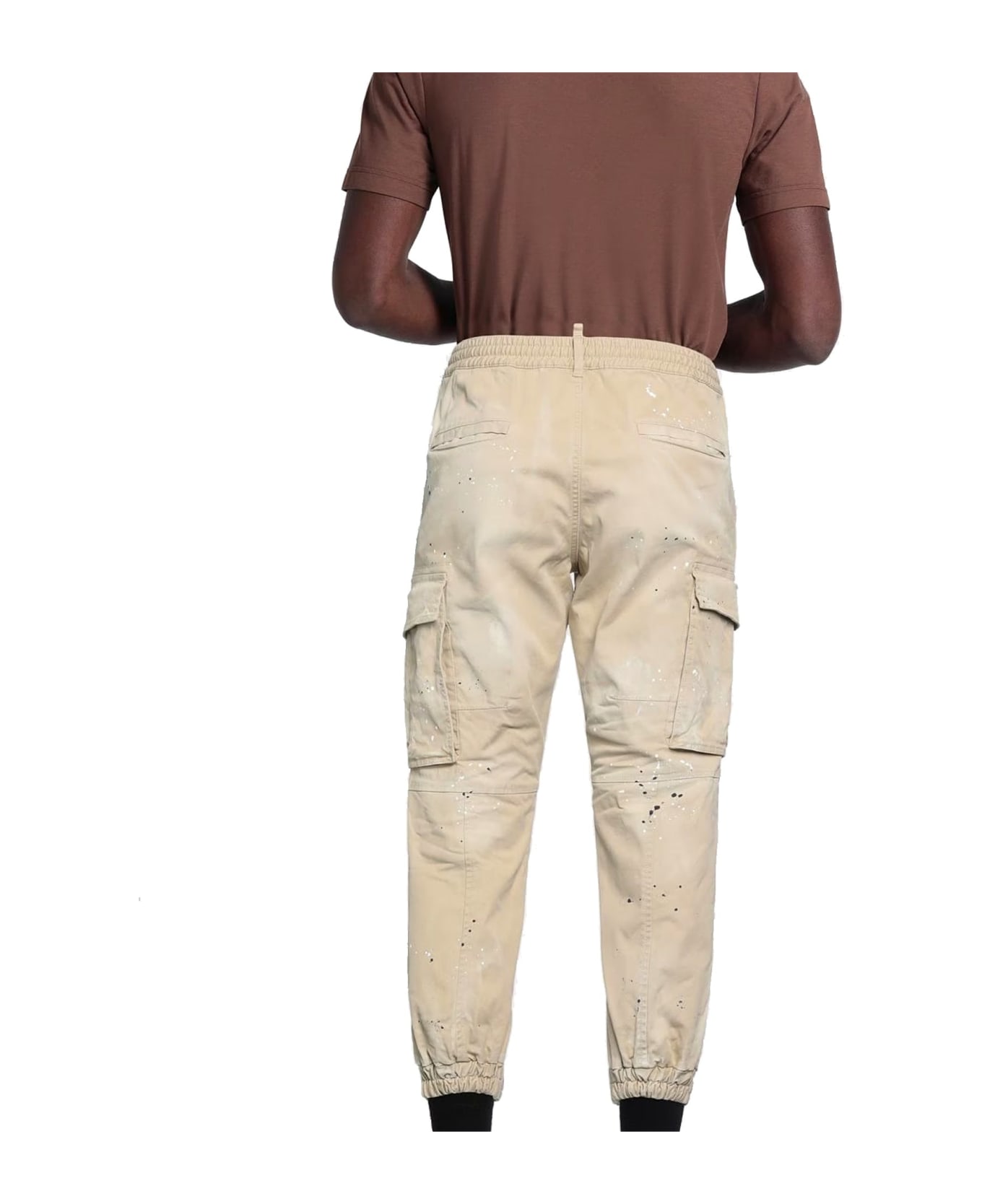 Dsquared2 Cotton Cargo Pants - Beige