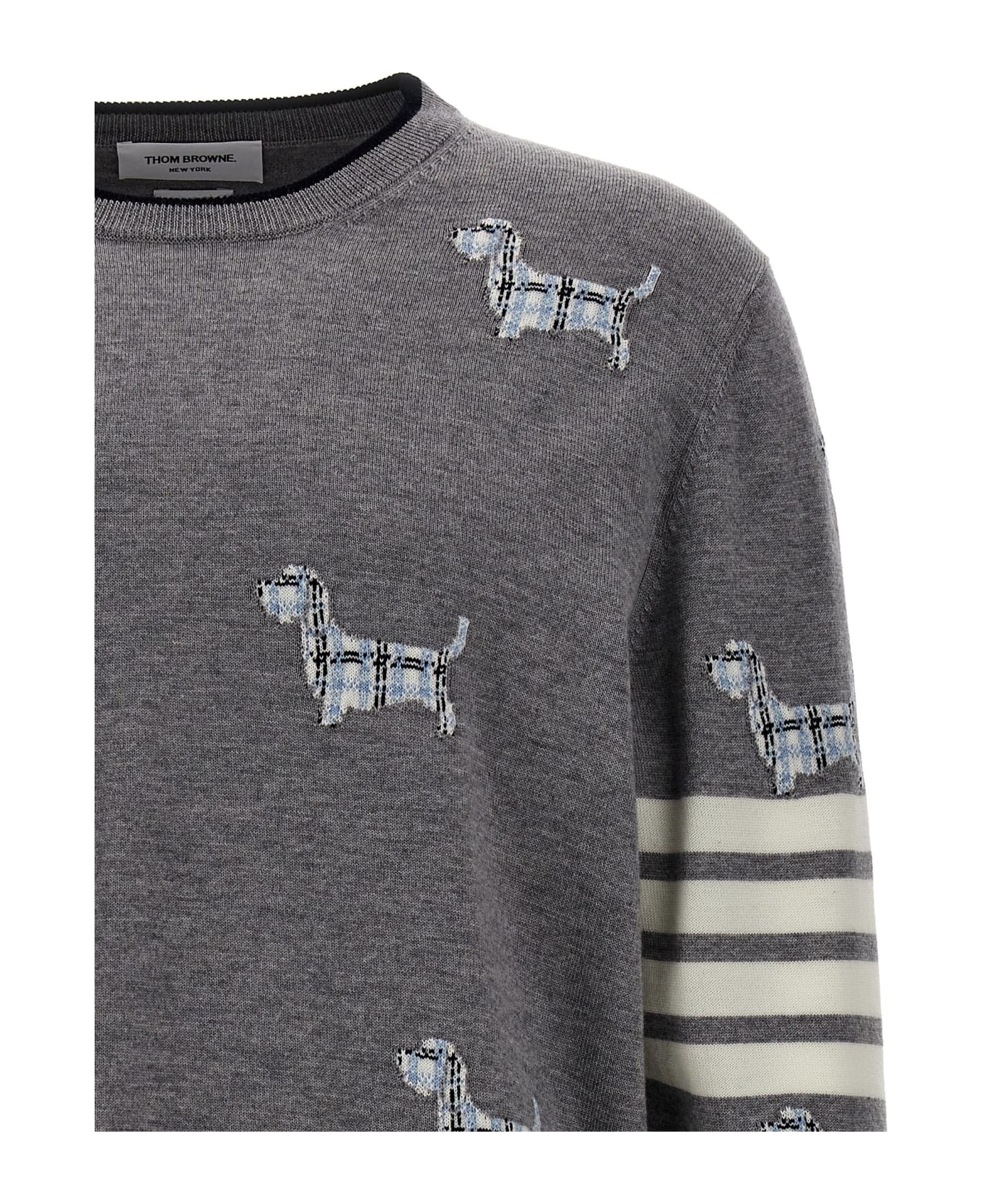 Thom Browne 'hector' Sweater - Gray ニットウェア