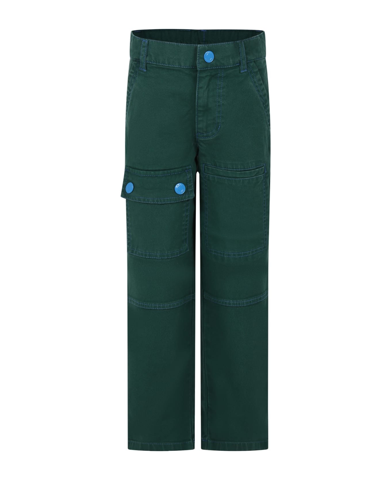 Marc Jacobs Green Trousers For Boy With Logo - Green ボトムス