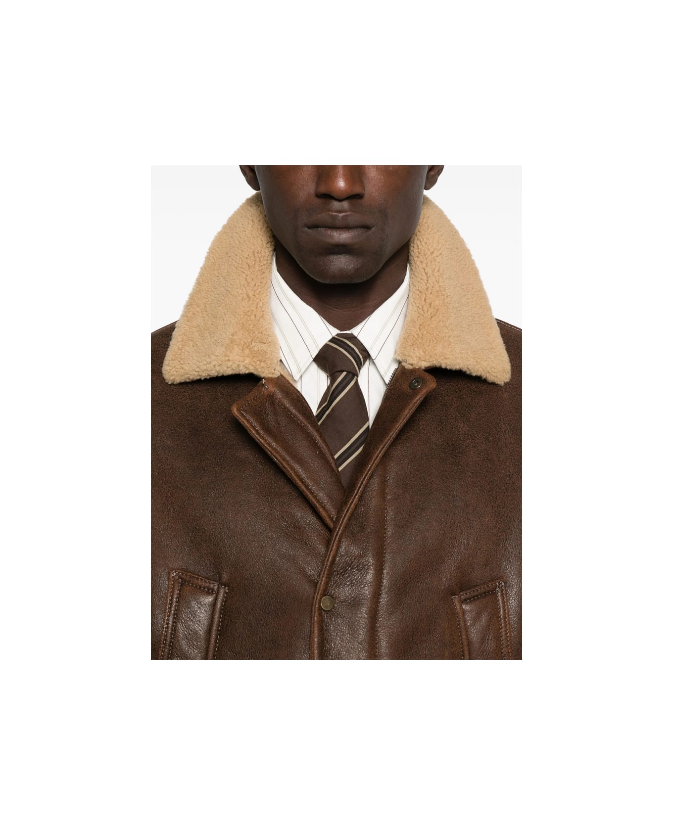 Salvatore Santoro Leather Outerwear - BROWN