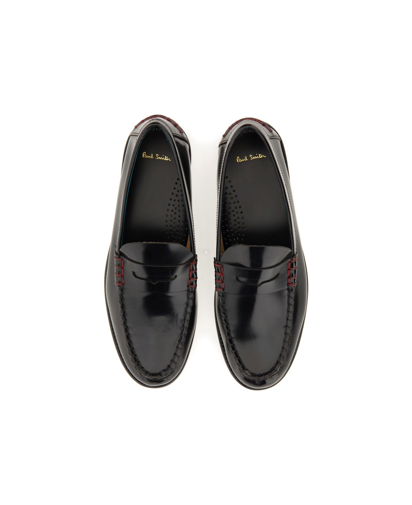 Paul Smith Leather Loafer - BLACK フラットシューズ