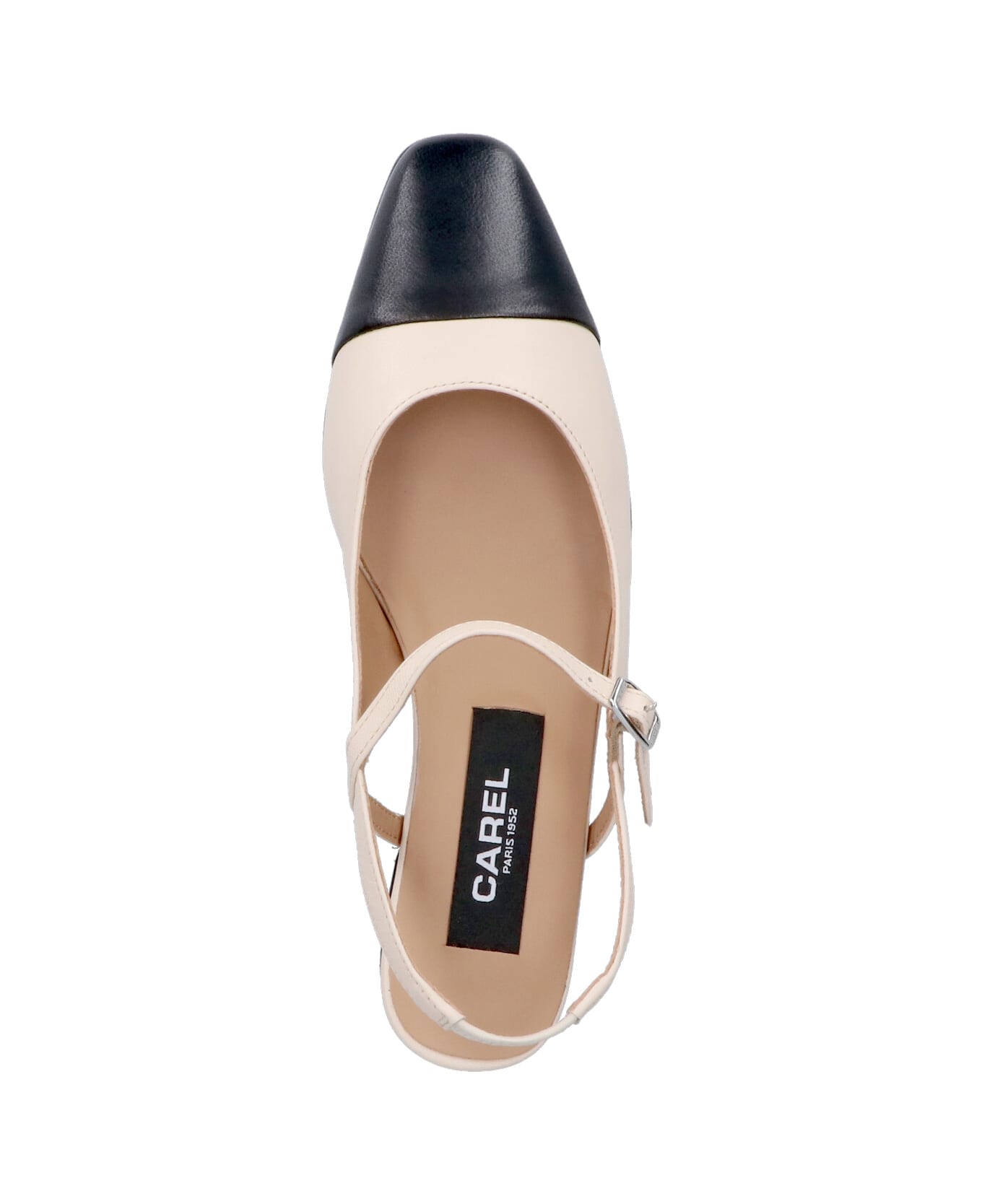 Carel "oceano" Slingback Mules - Beige
