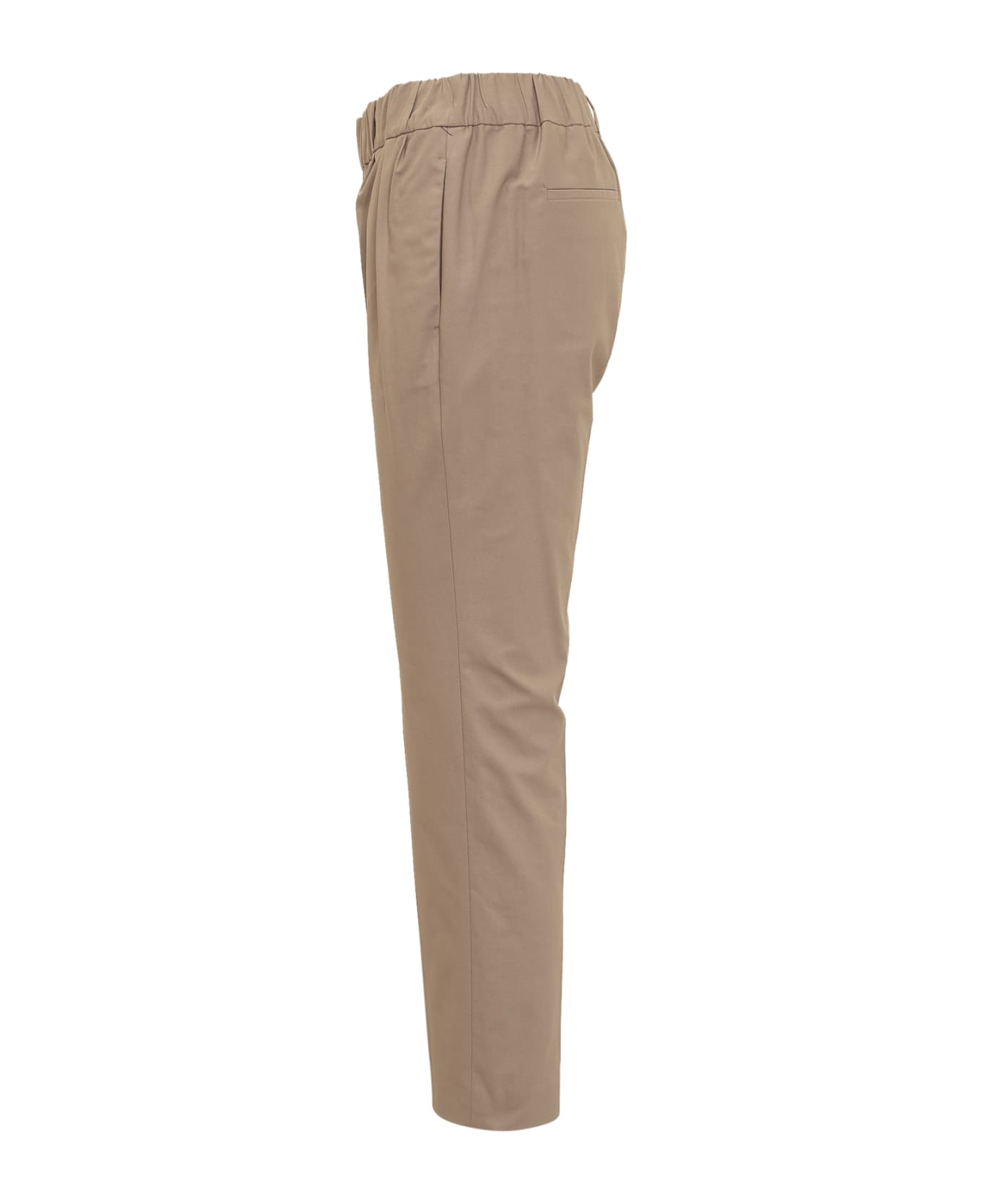Brunello Cucinelli Elastic Waist Cropped Trousers - DUNE ボトムス