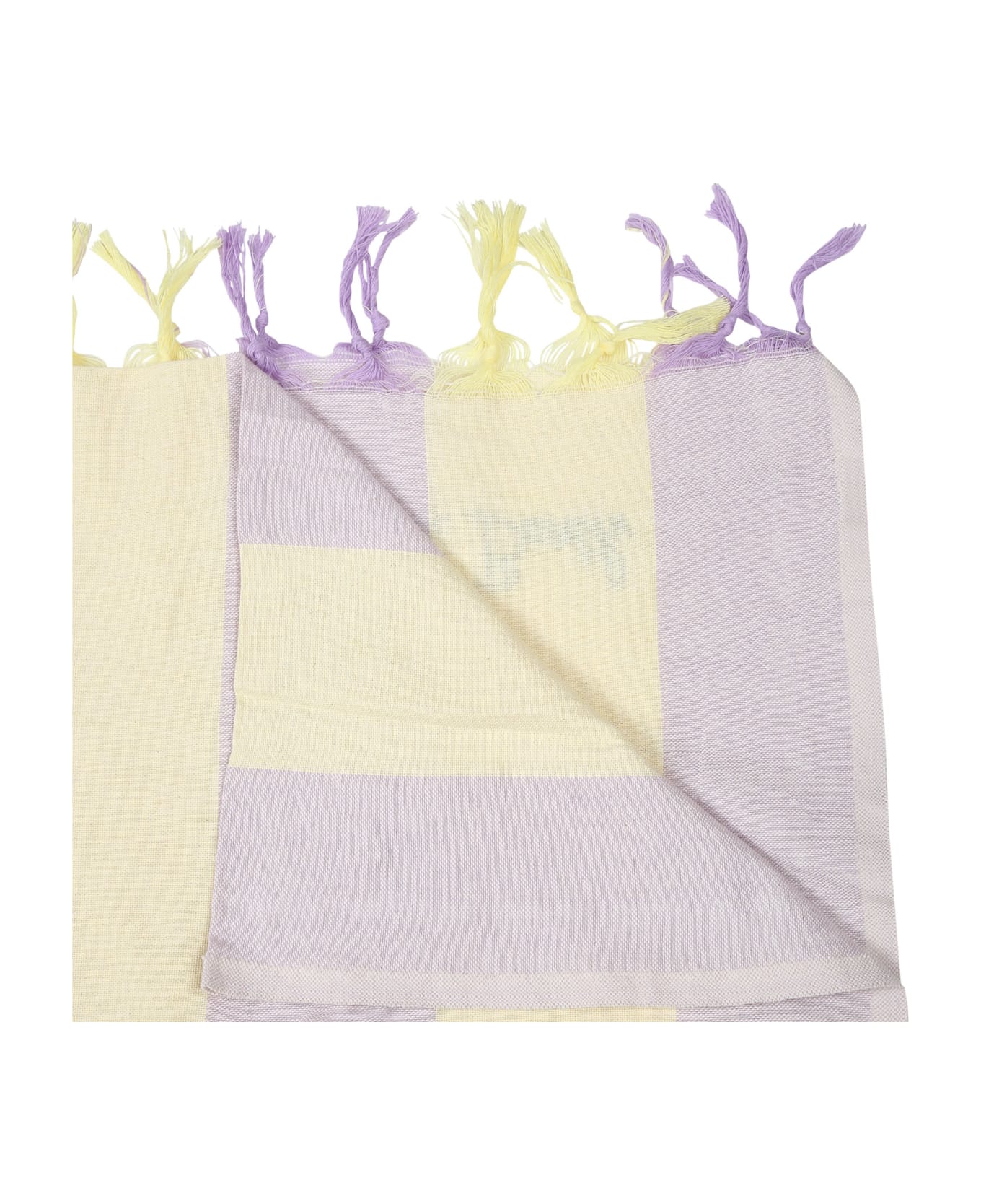 MC2 Saint Barth Purple Beach Towel For Girl With Logo MC2 Saint Barth - BLUE