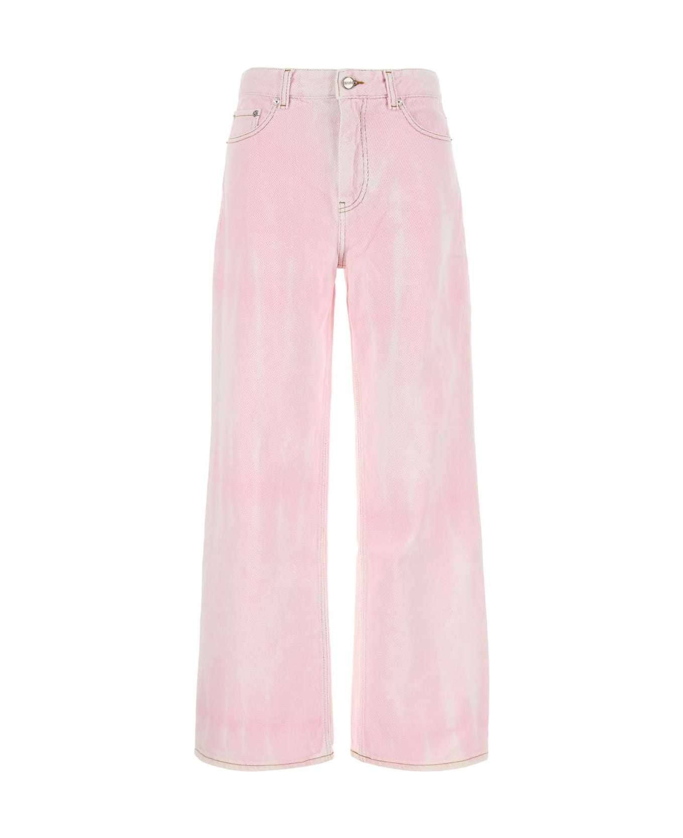 Ganni Pink Denim Jeans - CHALKPINK