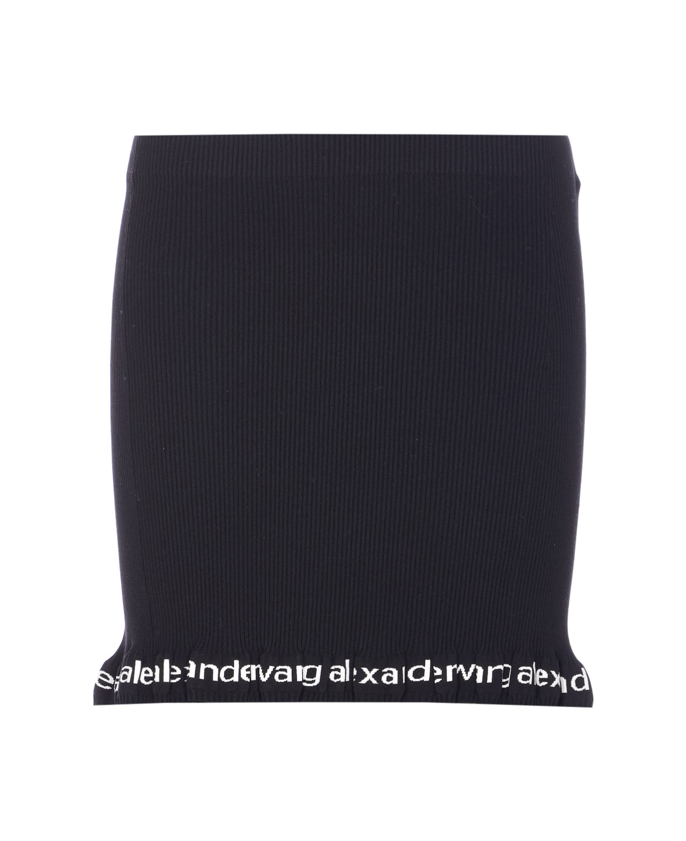 Alexander Wang Mini Logo Skirt - Black