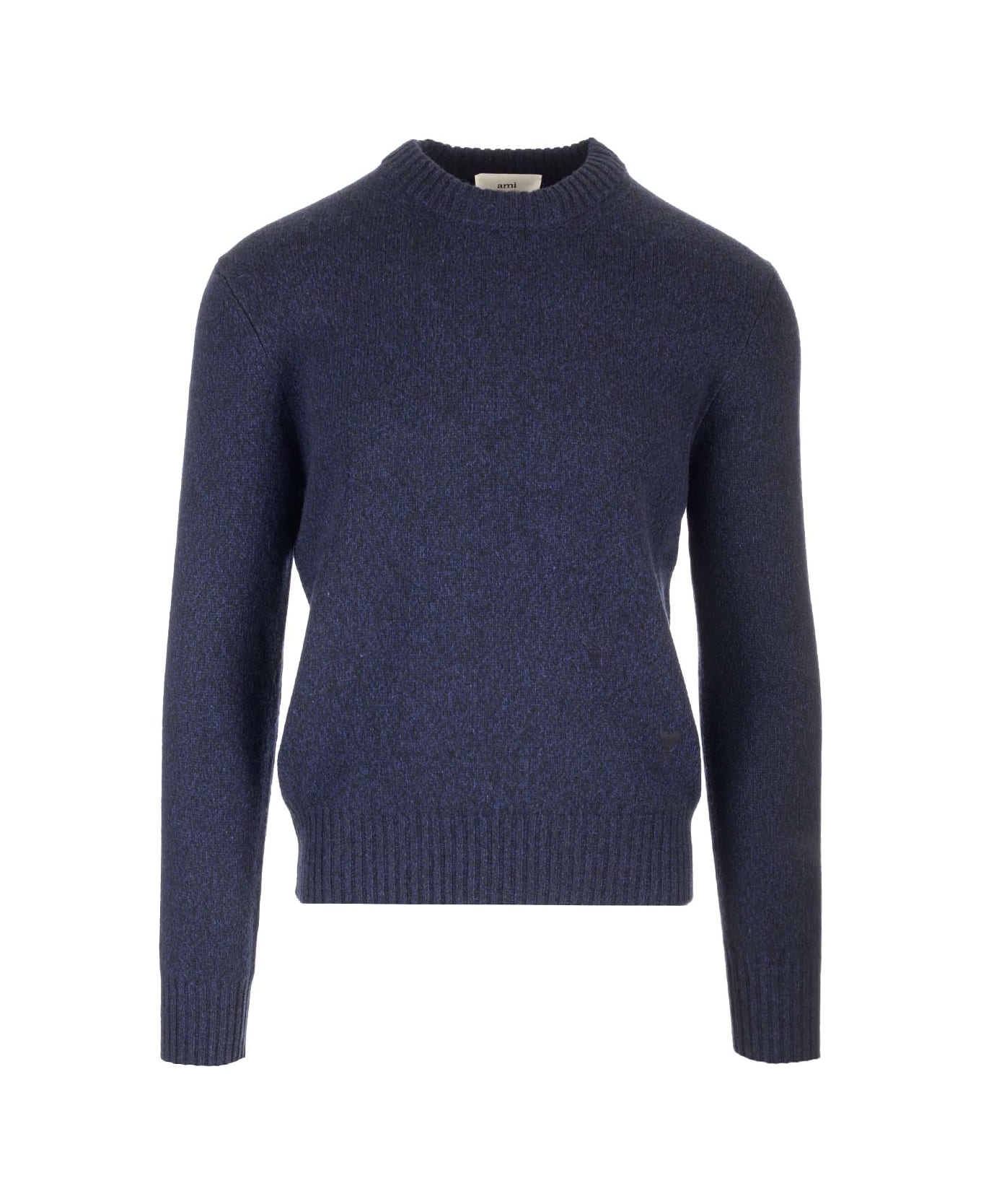 Ami Alexandre Mattiussi Blue Cashmere And Wool Sweater - Blue ニットウェア