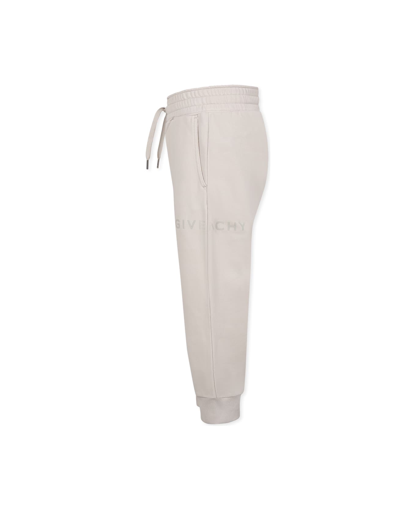 Givenchy Beige Trousers For Boy With Logo - Beige