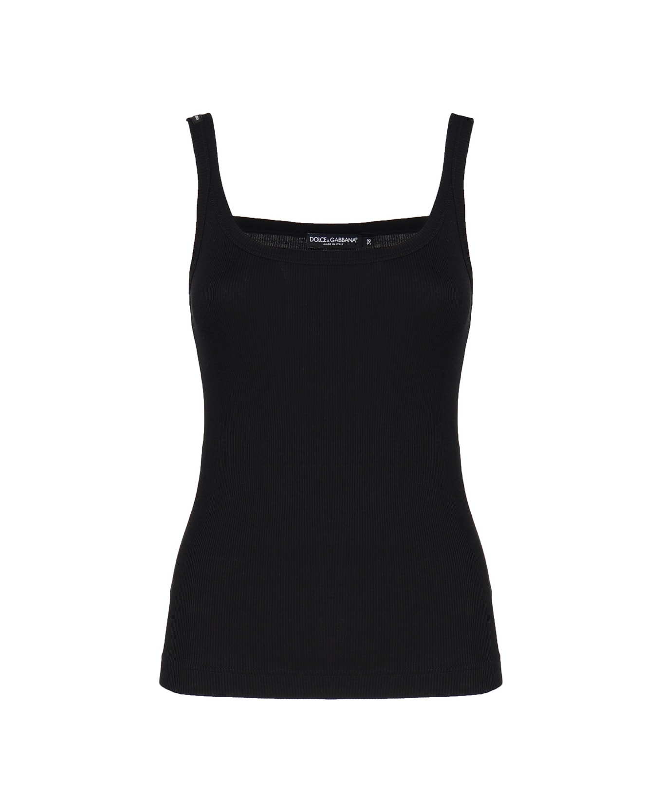 Dolce & Gabbana Cotton Tank Top - Black