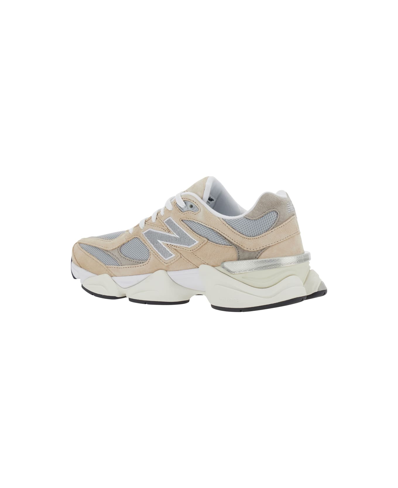 New Balance 
9060
 Brown Sneaker With Side Logo And Chunky Sole In Suede Unisex - Brown