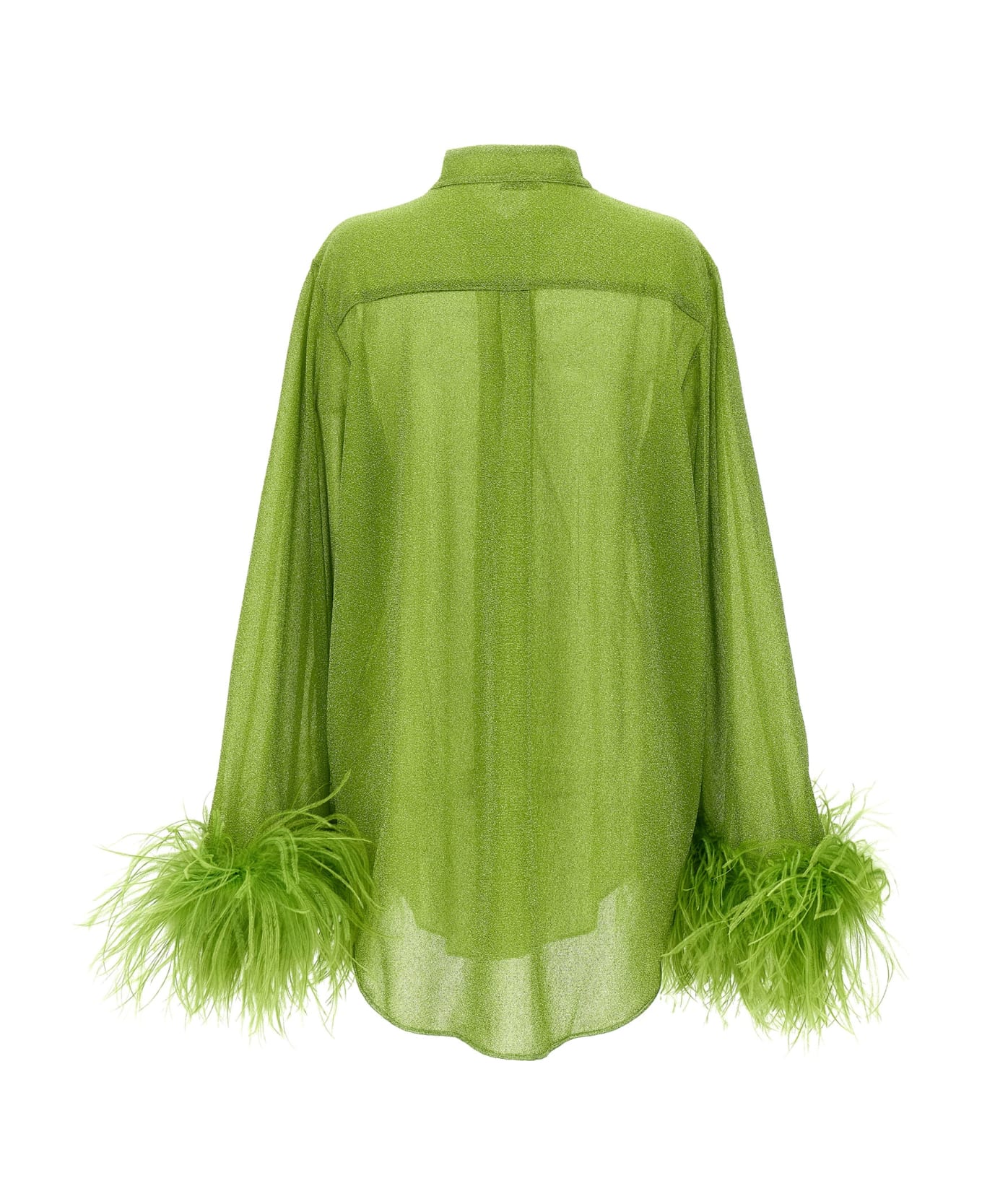 Oseree 'lumiere Plumage' Shirt - Green ブラウス