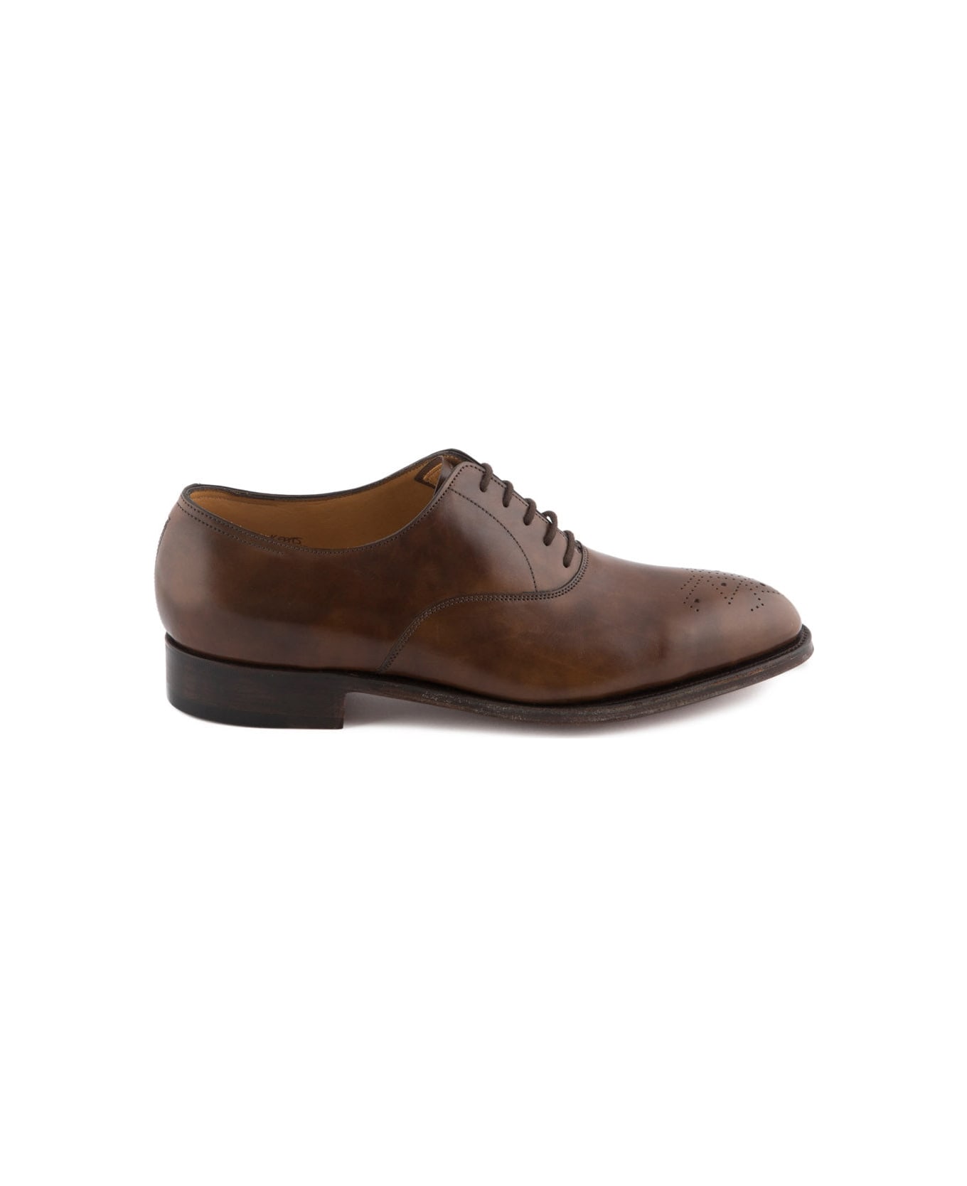 John Lobb Shoe Lace-up Keats In Parisian Brown Museum Calf