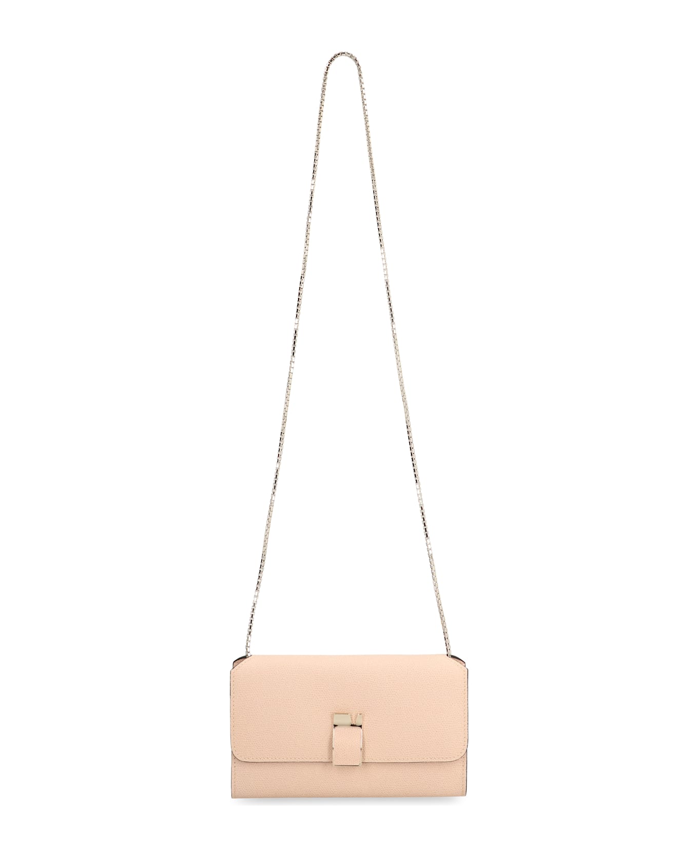 Valextra Nolo Leather Clutch - Pale pink