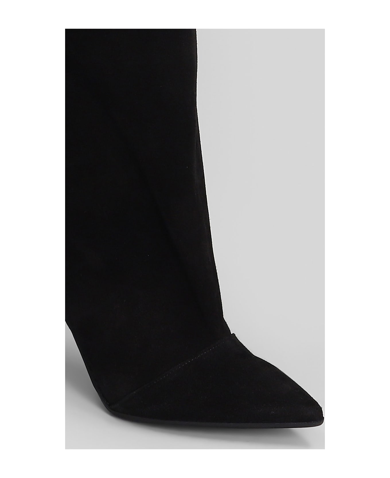 Fabio Rusconi High Heels Boots In Black Suede - black