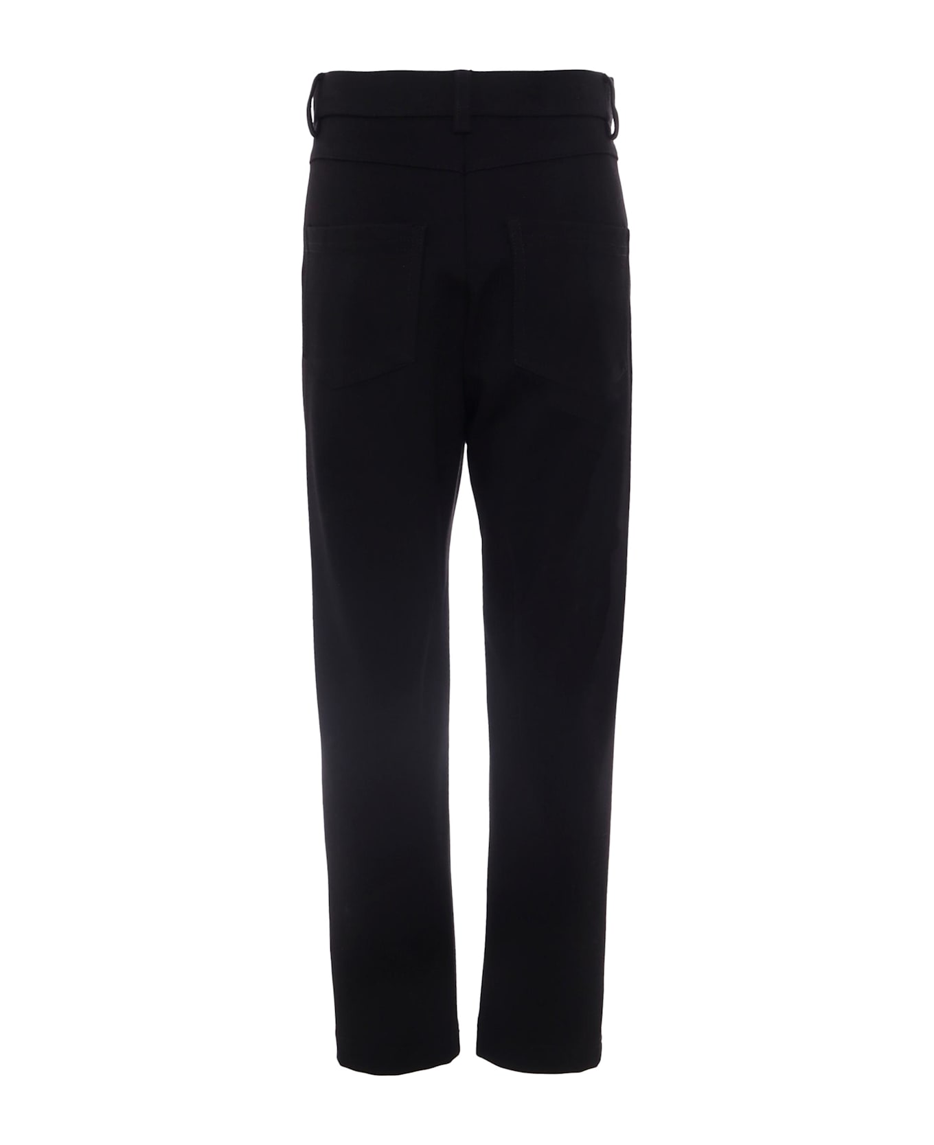 Balmain Black Trousers For Boy With Logo - Black