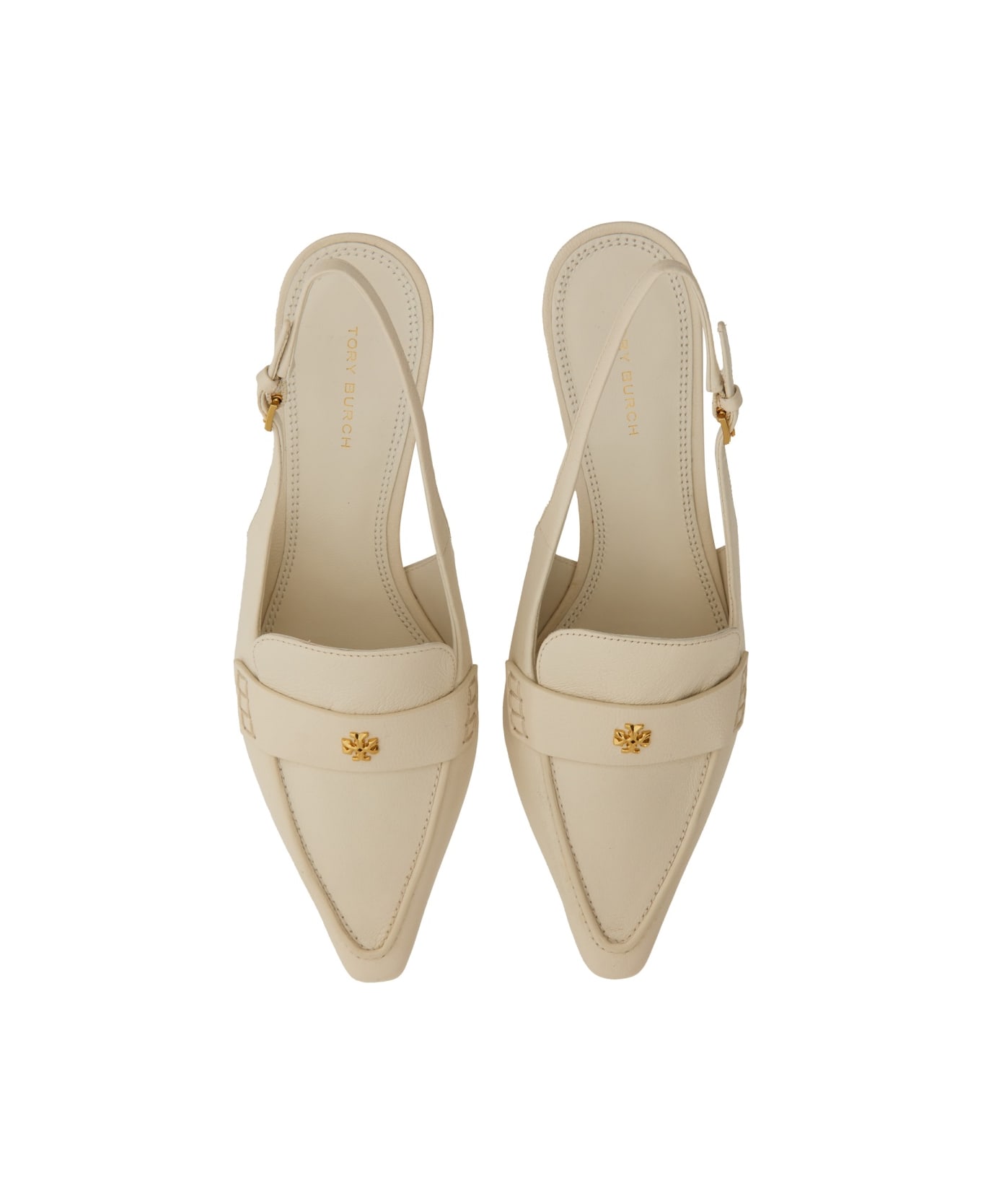Tory Burch Leather Sandal - IVORY