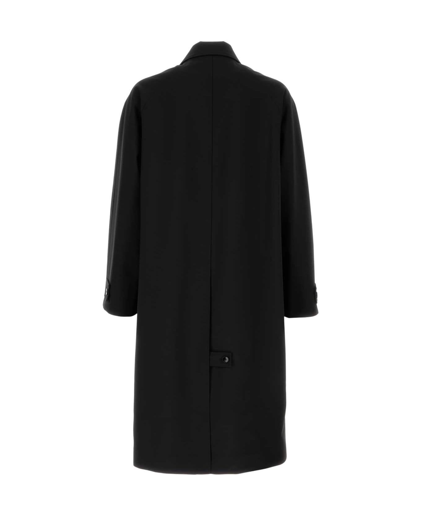 Gucci Black Wool Overcoat - BLACK