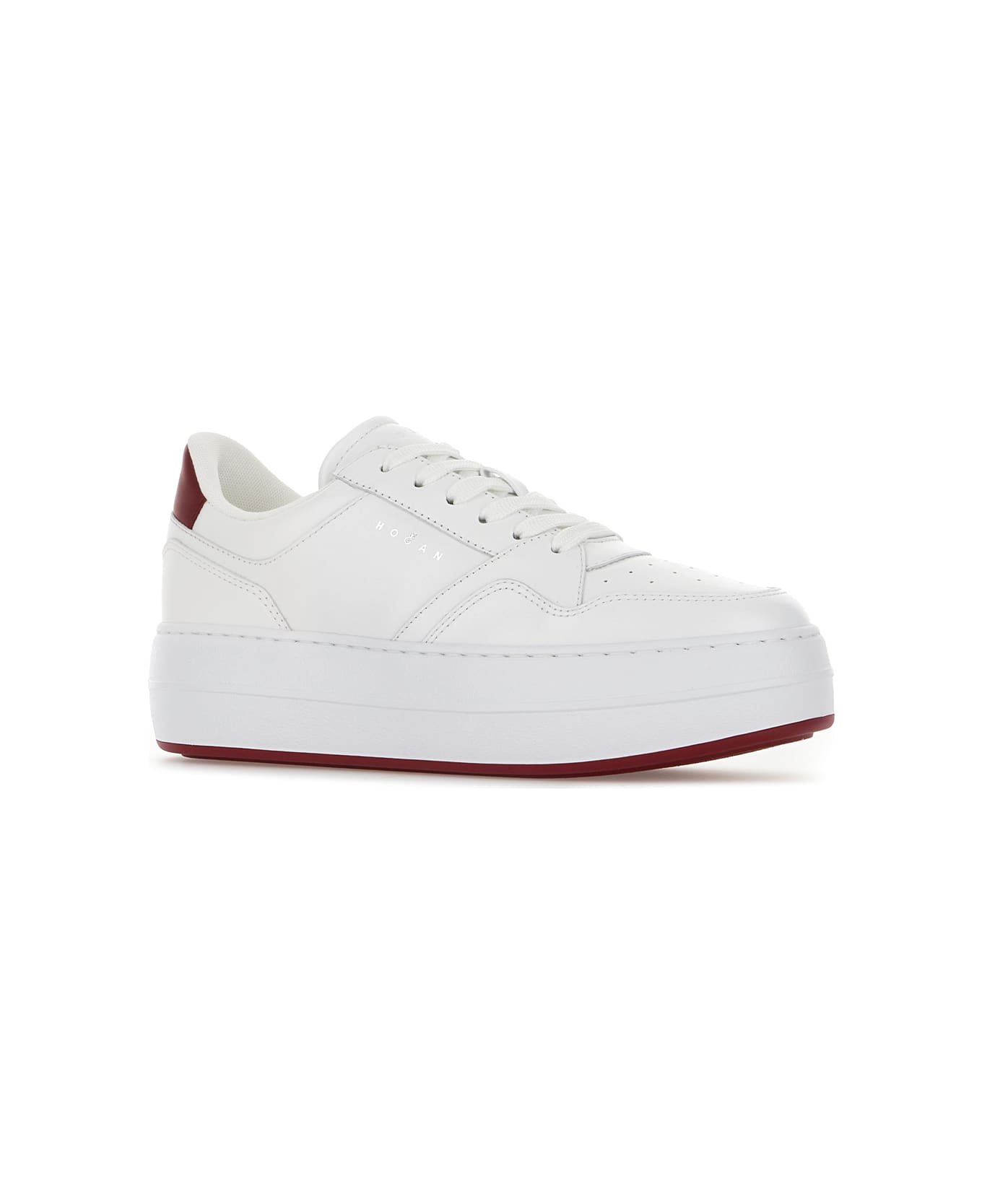 Hogan White Leather Sneakers - Bianco