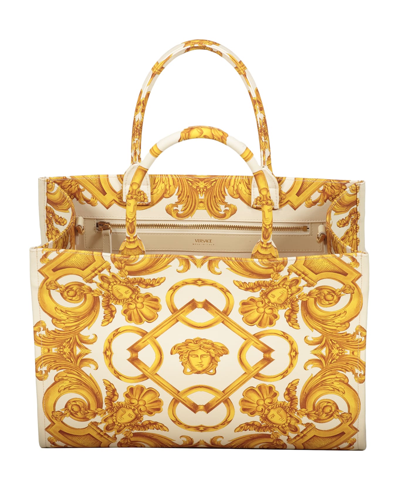 Versace Canvas Tote Bag - Ivory