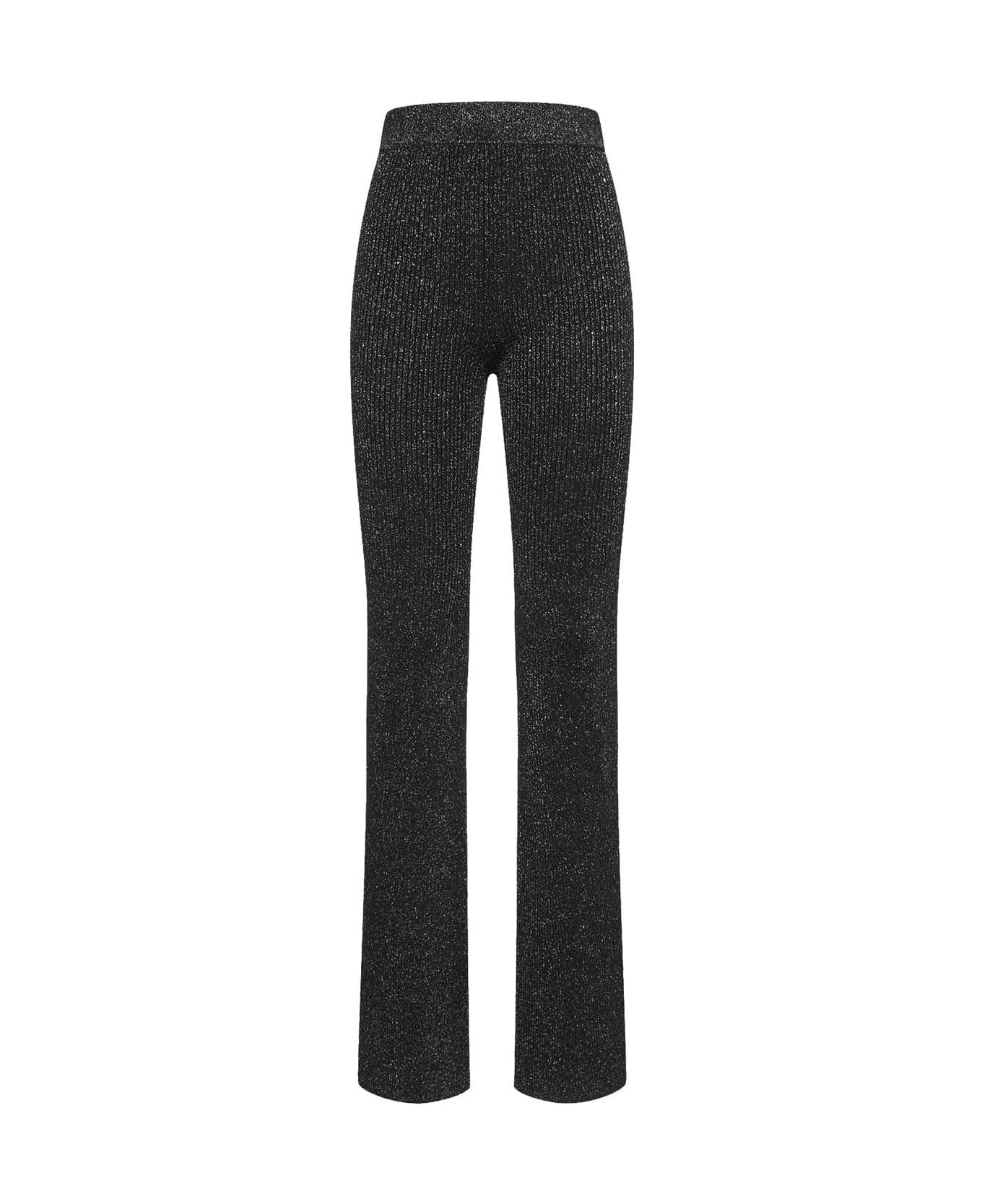 GCDS Viscose And Lurex Pants - Black