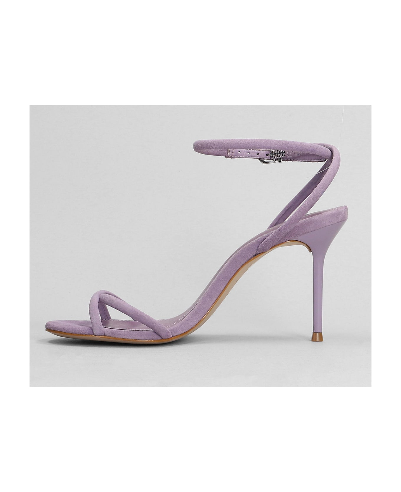 Schutz Sandals In Viola Suede - Viola