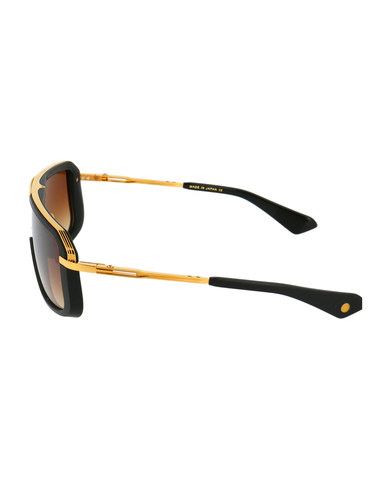 Dita Mach-eight Sunglasses - Matte Black - Yellow Gold
