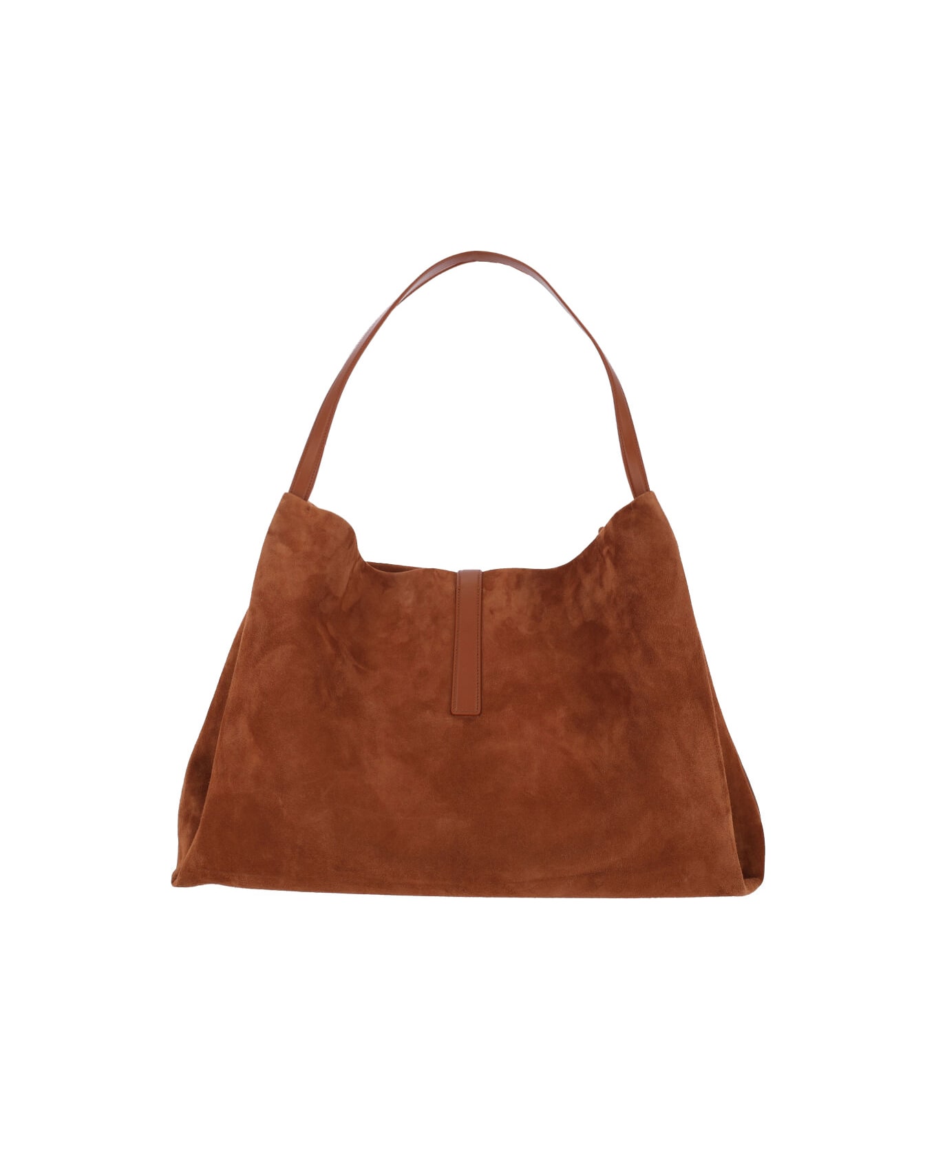 Ferragamo Suede Shoulder Bag - Brown