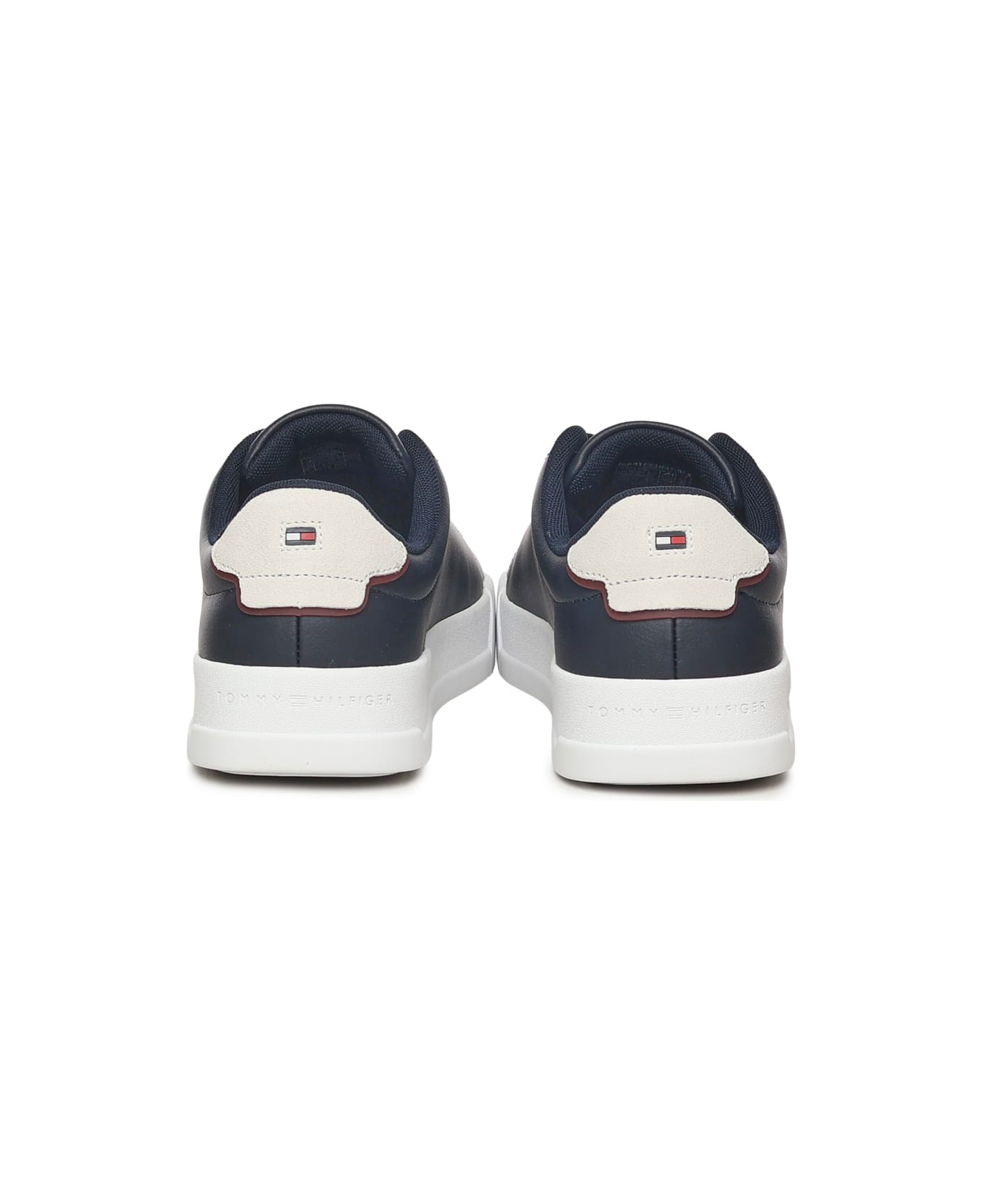 Tommy Hilfiger Leather Sneakers - Black