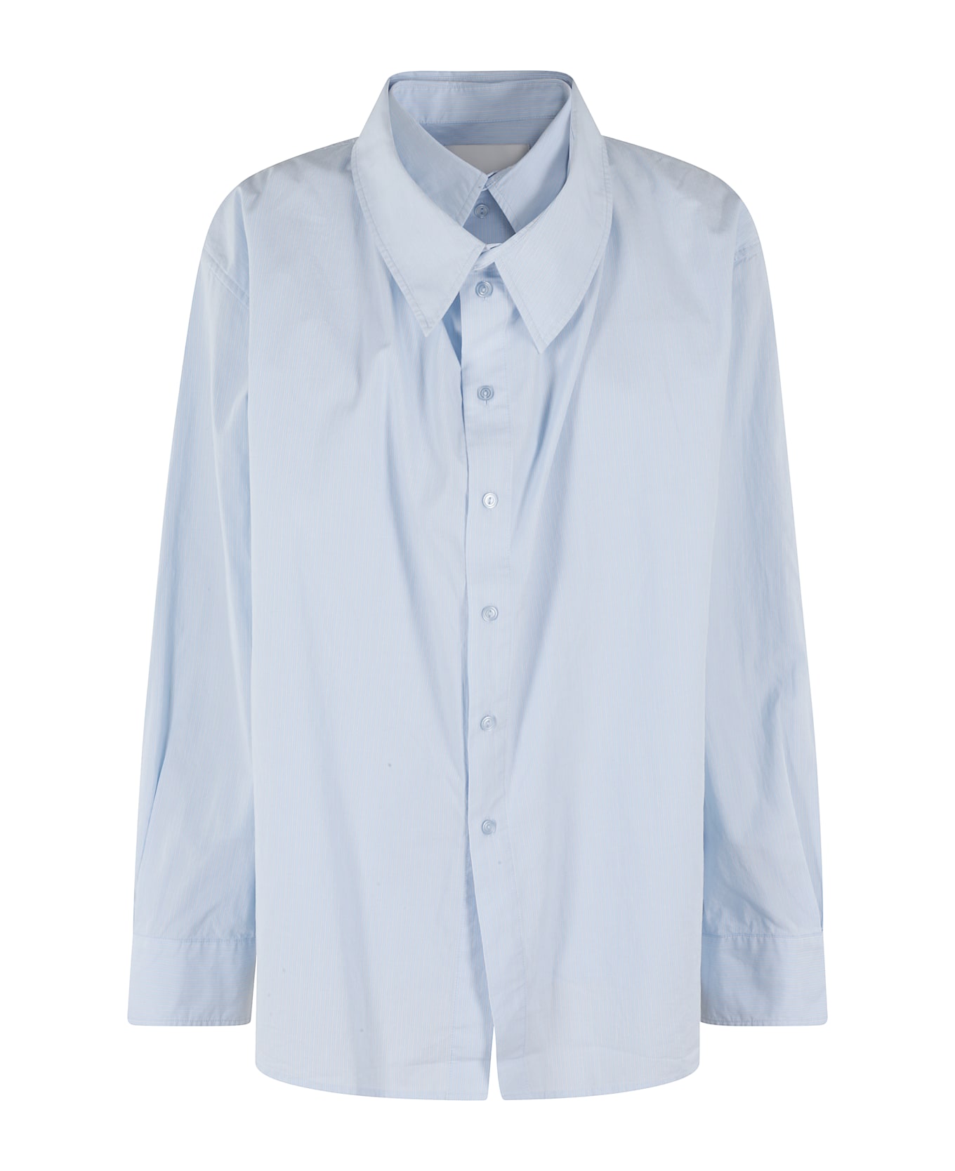 Herskind Bjork Shirt - Light Blue Pinstripe