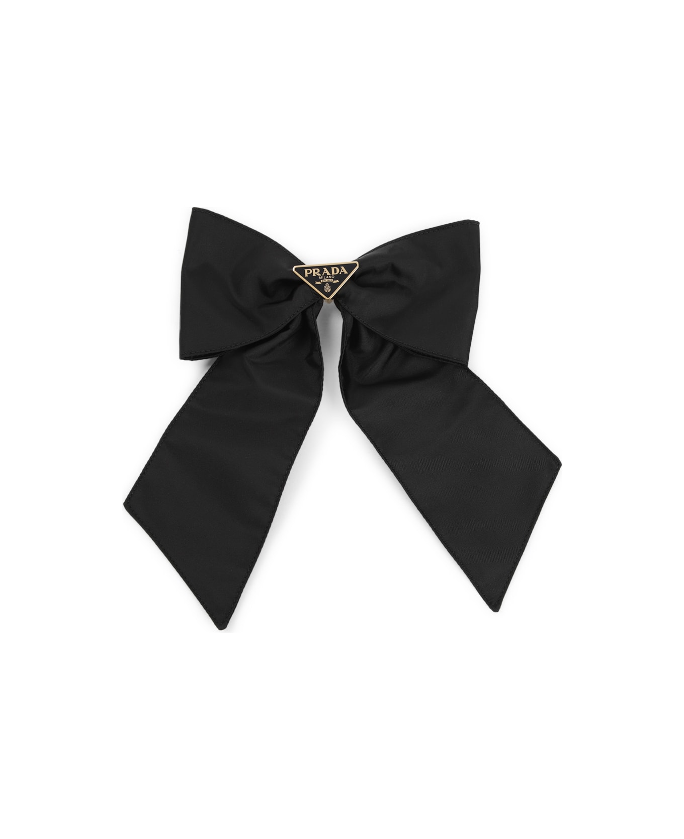 Prada Black Nylon Hair Clip - NERO1