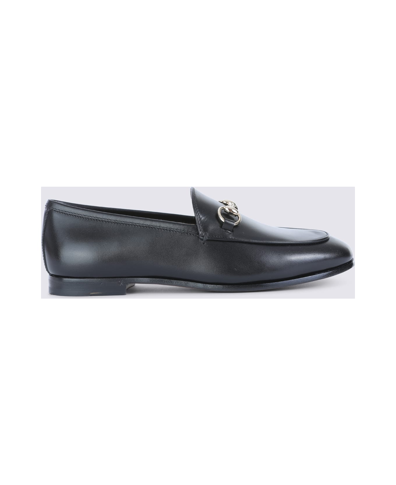 Gucci Black Leather Loafers - Black